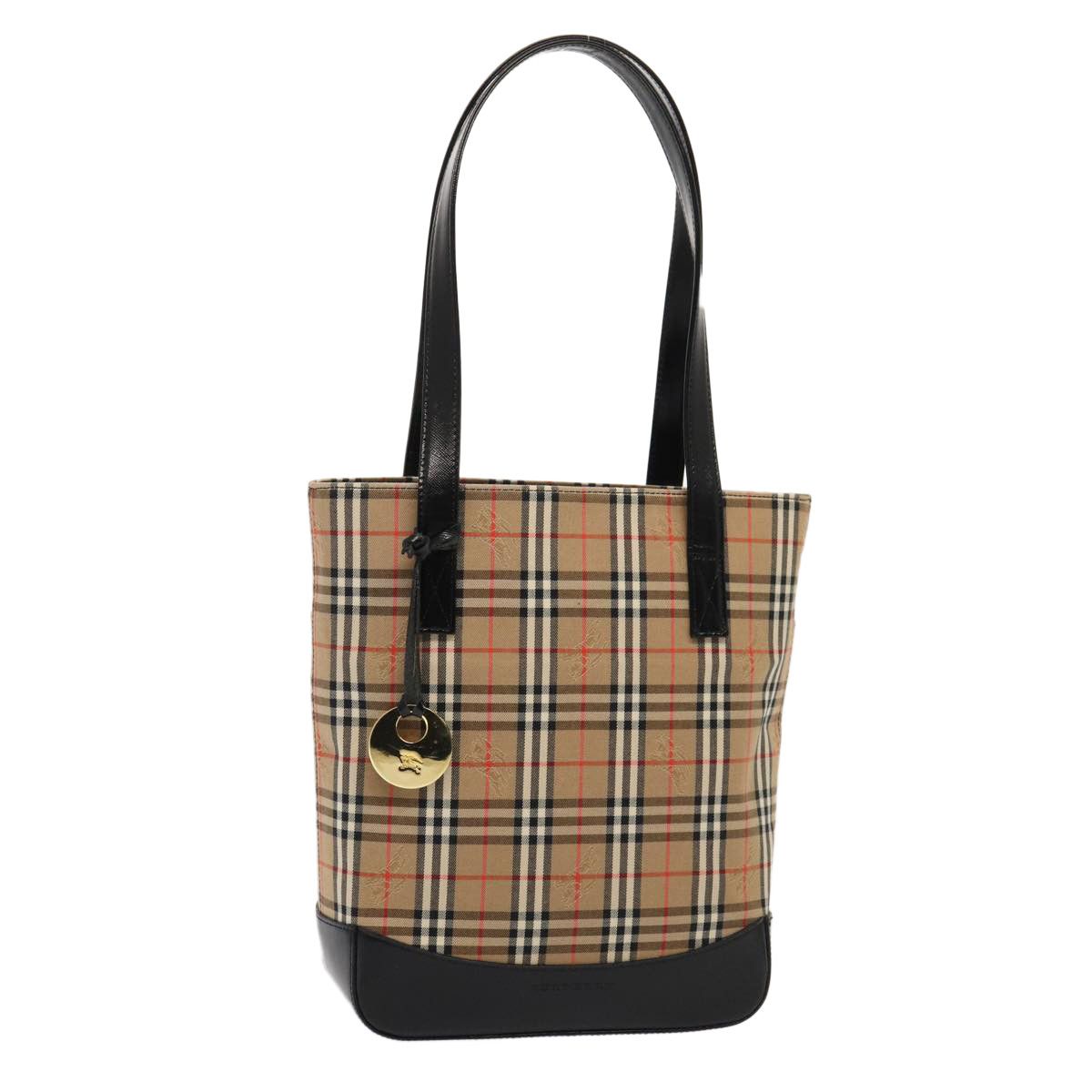 Burberry Nova Check Beige Canvas Tote Bag (Pre-Owned) Size ONE SIZE - 13 Thumbnail