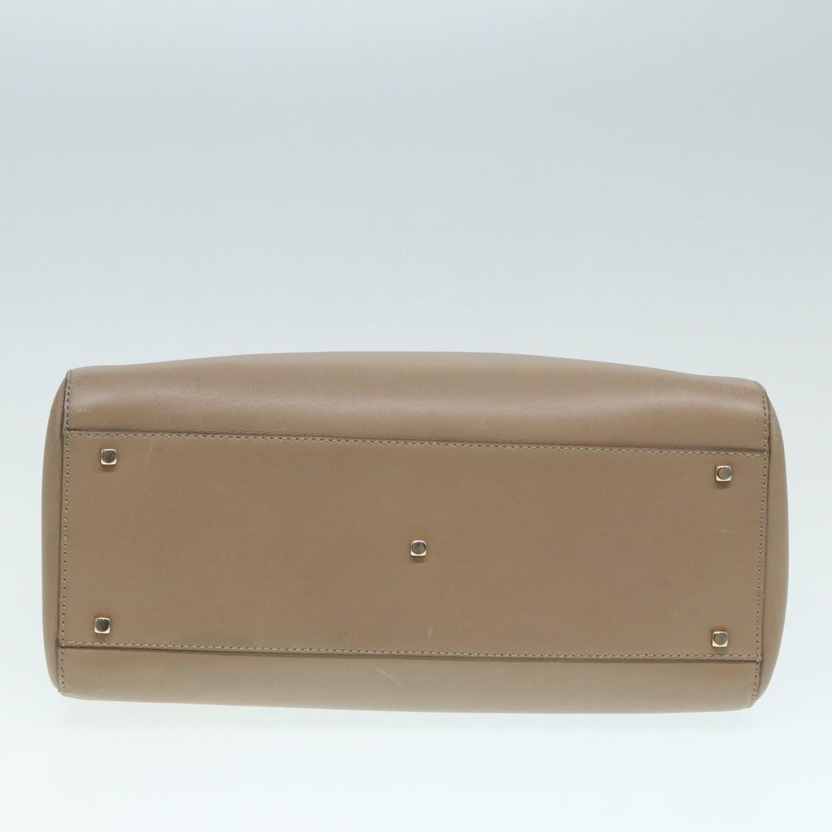 Salvatore Ferragamo Gancini Beige Leather Shoulder Bag (Pre-Owned) Size ONE SIZE - 5 Thumbnail