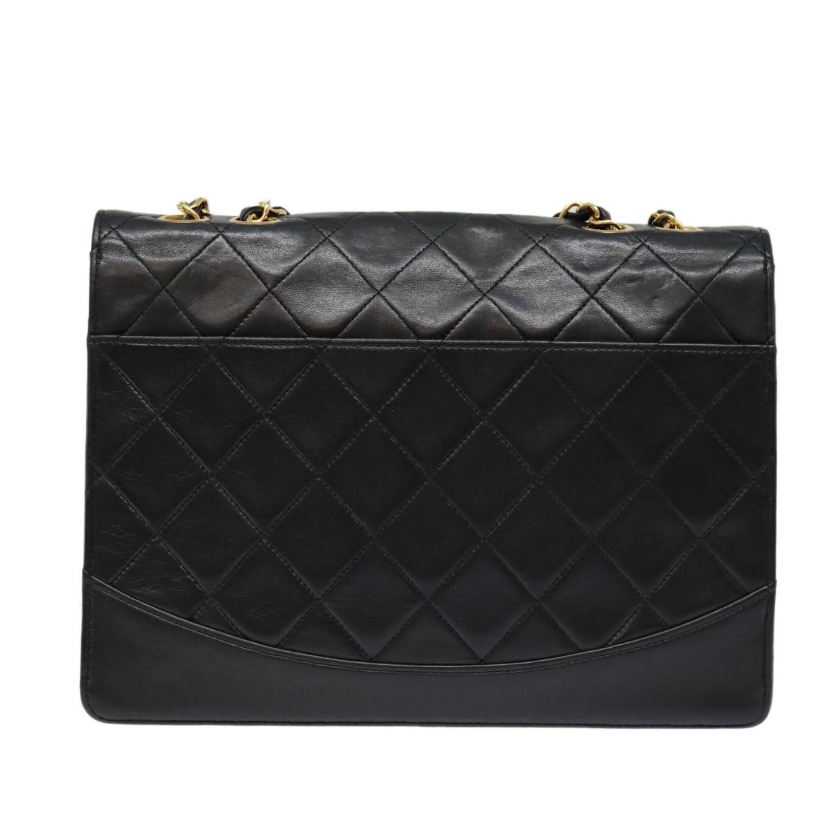 Chanel Single Flap Black Leather Shoulder Bag (Pre-Owned) Size ONE SIZE - 2 Thumbnail