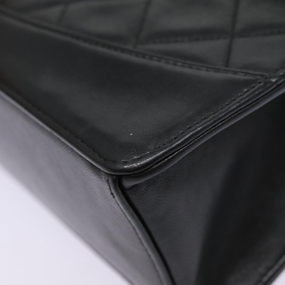 Chanel Single Flap Black Leather Shoulder Bag (Pre-Owned) Size ONE SIZE - 15 Thumbnail