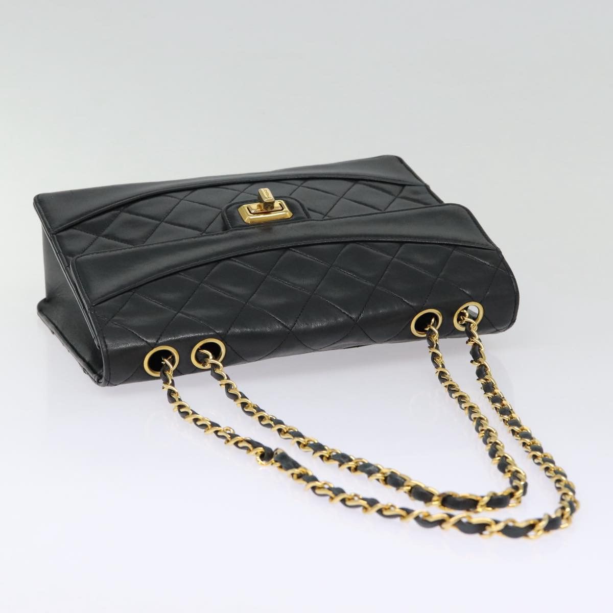 Chanel Single Flap Black Leather Shoulder Bag (Pre-Owned) Size ONE SIZE - 11 Thumbnail