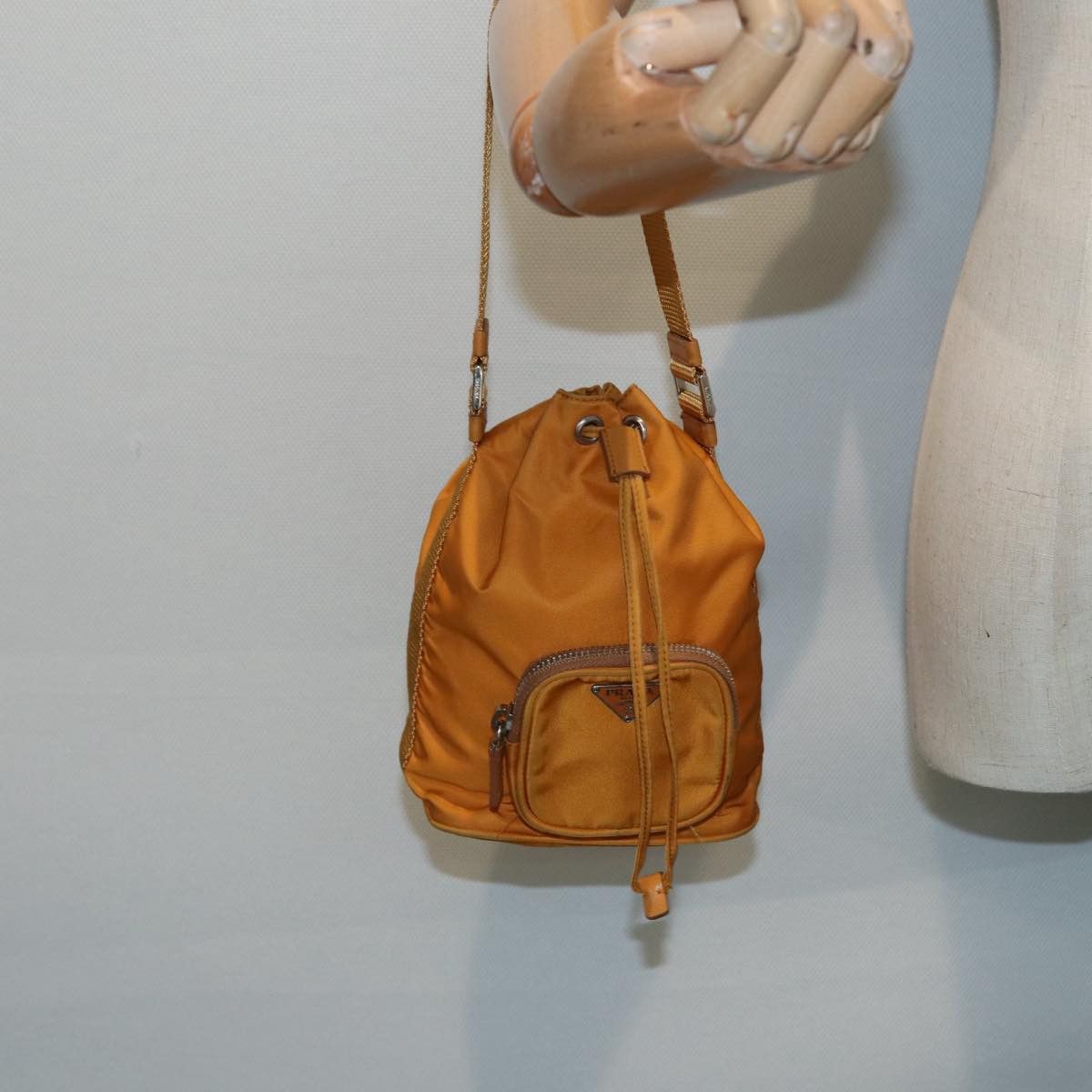 Prada Tessuto Orange Synthetic Clutch Bag (Pre-Owned) Size ONE SIZE - 9 Thumbnail