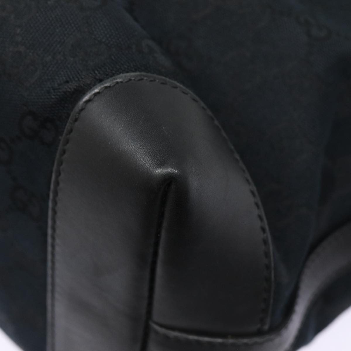 Gucci Gg Canvas Black Canvas Tote Bag (Pre-Owned) Size ONE SIZE - 16 Thumbnail