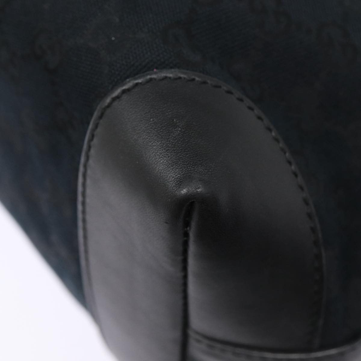 Gucci Gg Canvas Black Canvas Tote Bag (Pre-Owned) Size ONE SIZE - 7 Thumbnail