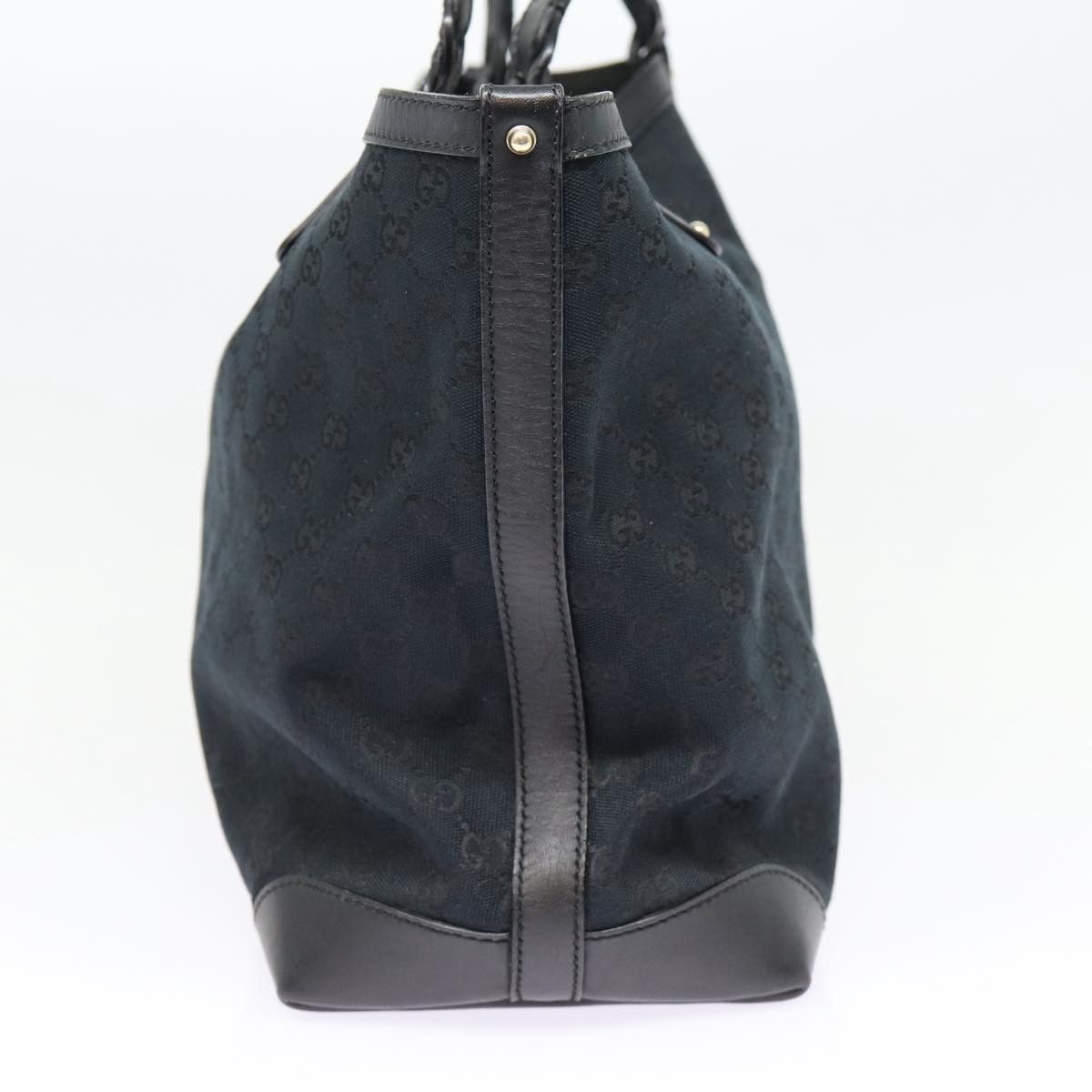 Gucci Gg Canvas Black Canvas Tote Bag (Pre-Owned) Size ONE SIZE - 13 Thumbnail