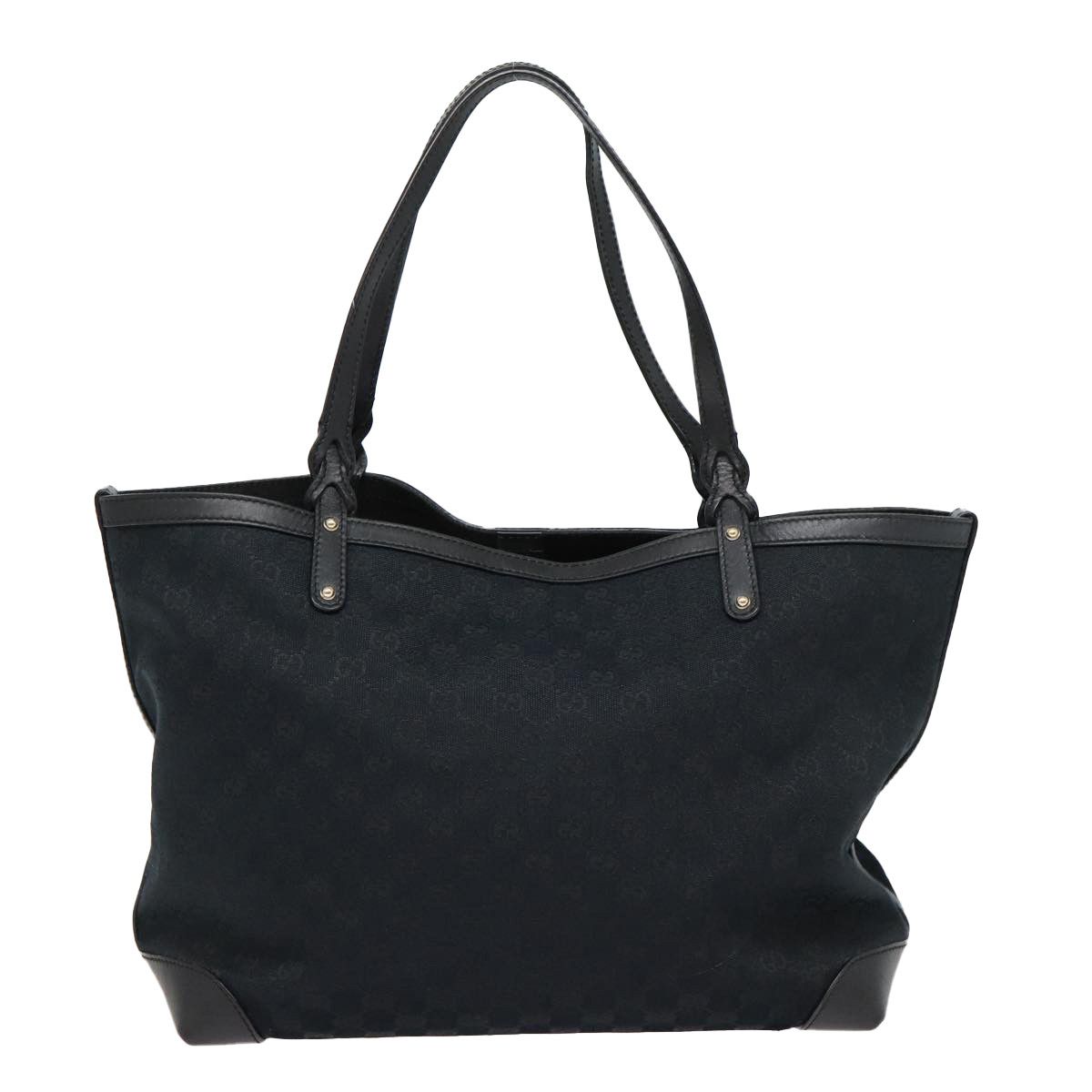 Gucci Gg Canvas Black Canvas Tote Bag (Pre-Owned) Size ONE SIZE - 2 Thumbnail