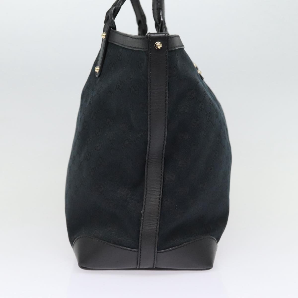 Gucci Gg Canvas Black Canvas Tote Bag (Pre-Owned) Size ONE SIZE - 12 Thumbnail