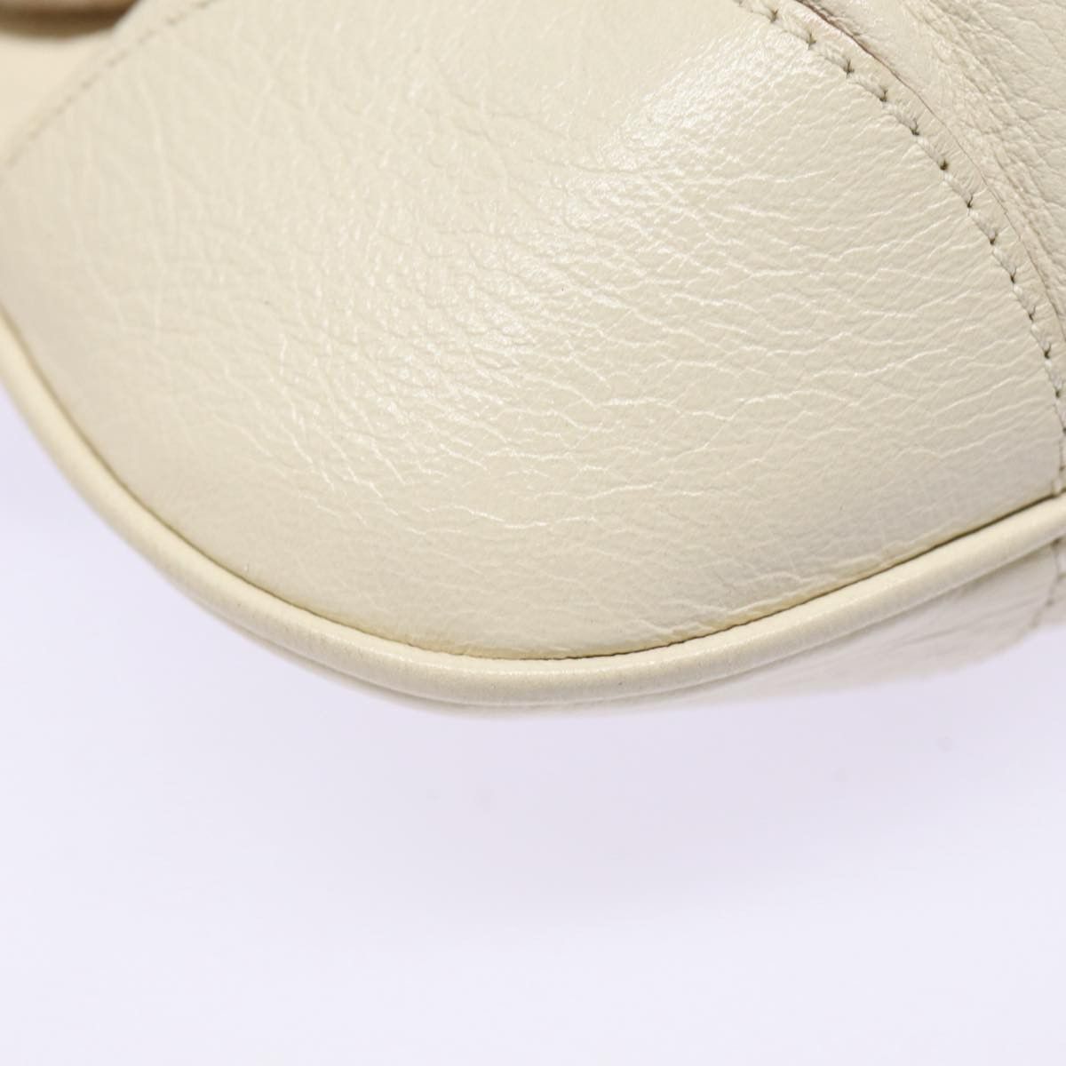 Salvatore Ferragamo Marisa White Leather Handbag (Pre-Owned) Size ONE SIZE - 14 Thumbnail