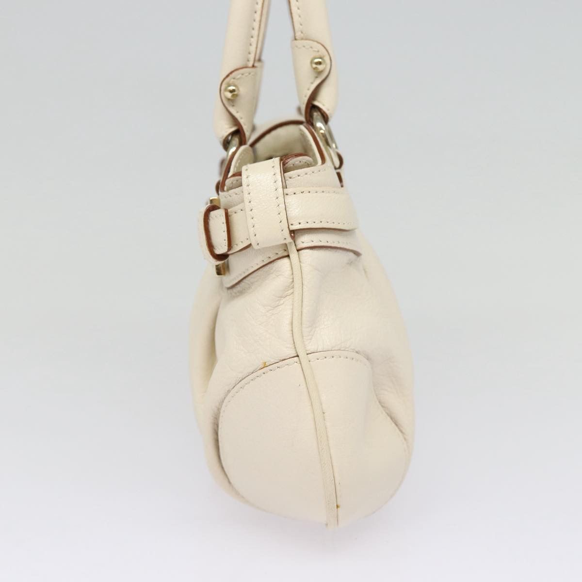 Salvatore Ferragamo Marisa White Leather Handbag (Pre-Owned) Size ONE SIZE - 10 Thumbnail