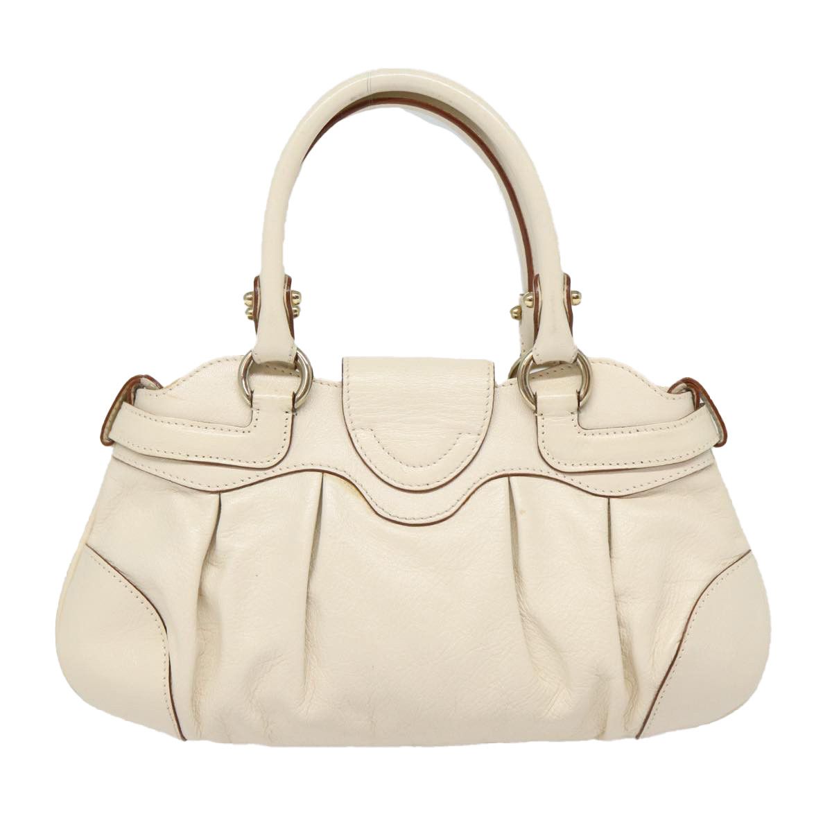 Salvatore Ferragamo Marisa White Leather Handbag (Pre-Owned) Size ONE SIZE - 2 Thumbnail