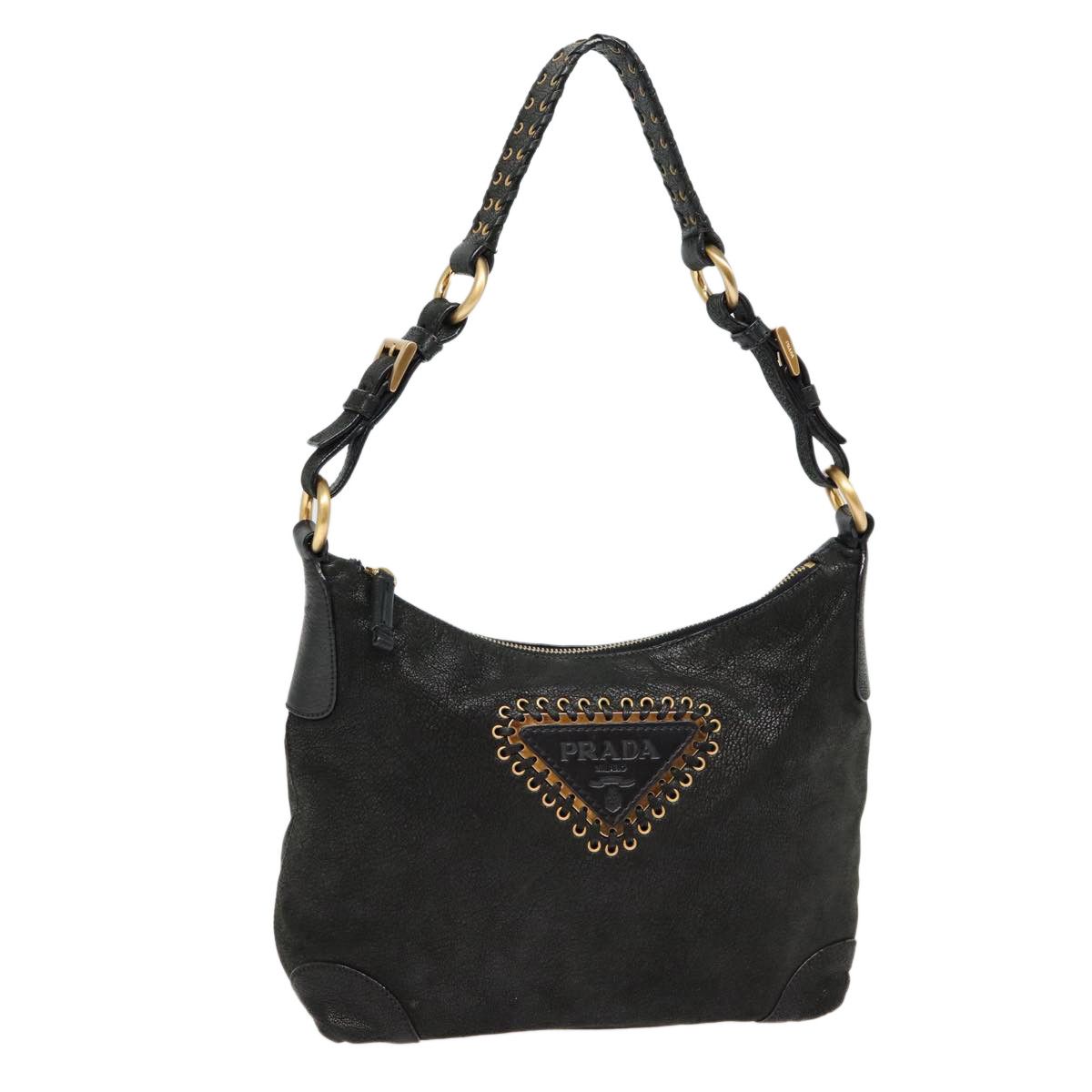Prada Black Leather Shoulder Bag (Pre-Owned) Size ONE SIZE - 19 Thumbnail