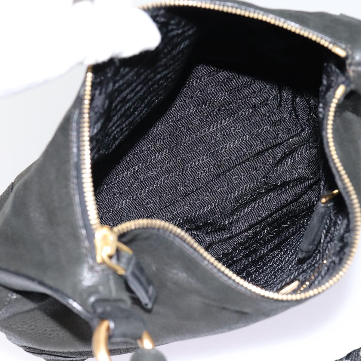 Prada Black Leather Shoulder Bag (Pre-Owned) Size ONE SIZE - 5 Thumbnail