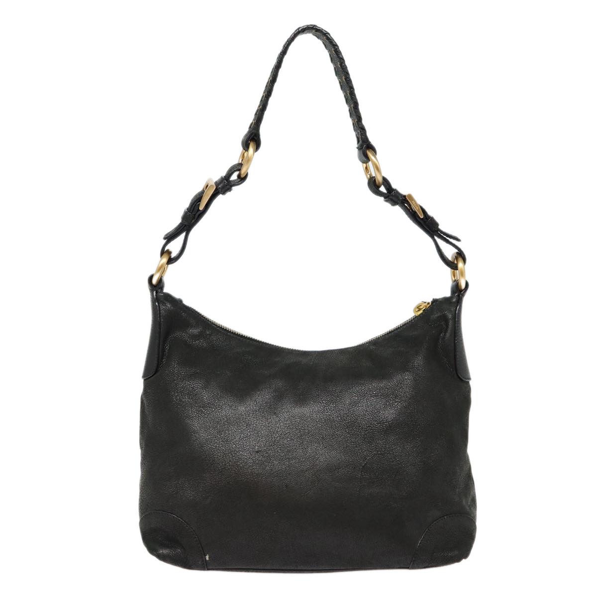 Prada Black Leather Shoulder Bag (Pre-Owned) Size ONE SIZE - 2 Thumbnail