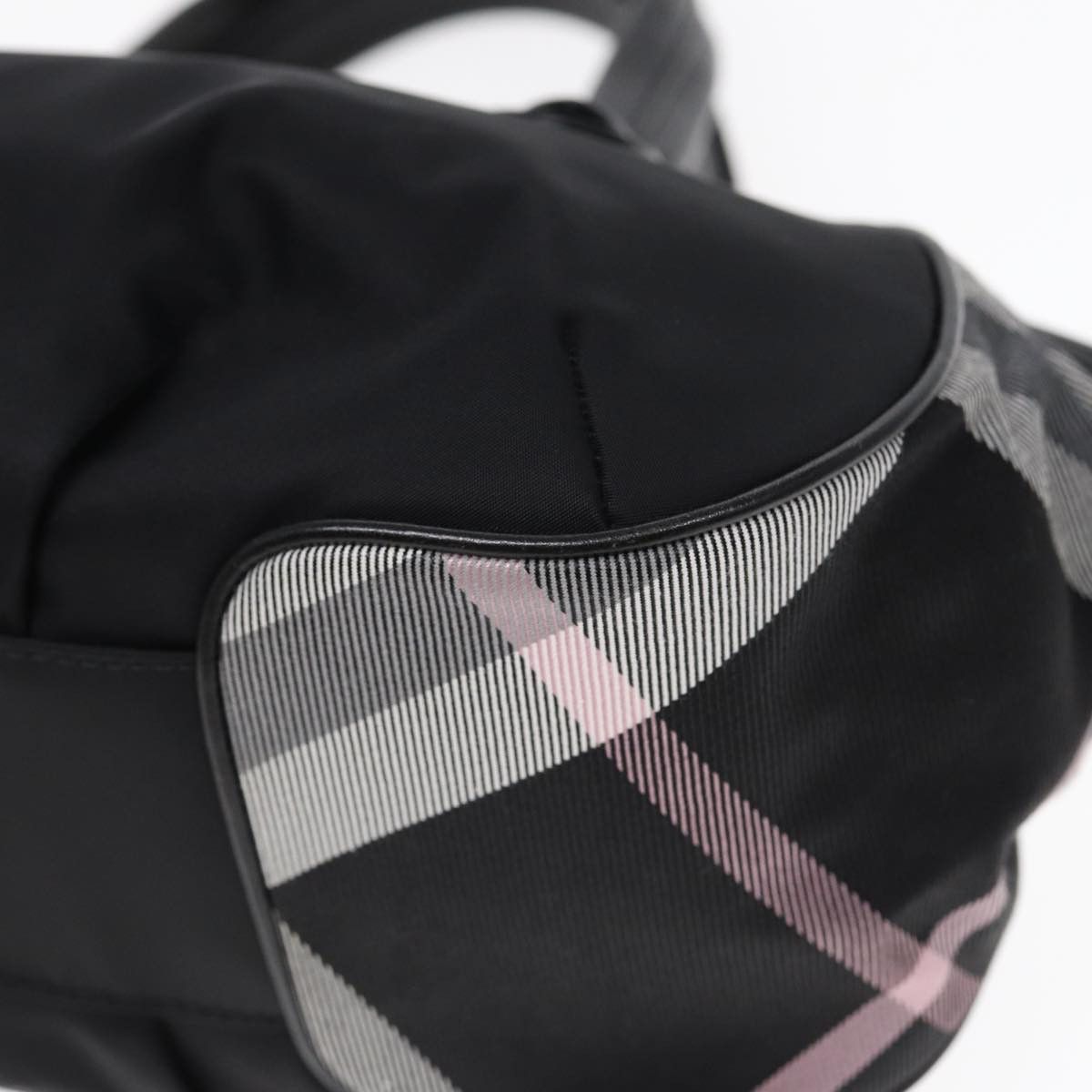 Burberry Nova Check Black Canvas Handbag (Pre-Owned) Size ONE SIZE - 14 Thumbnail