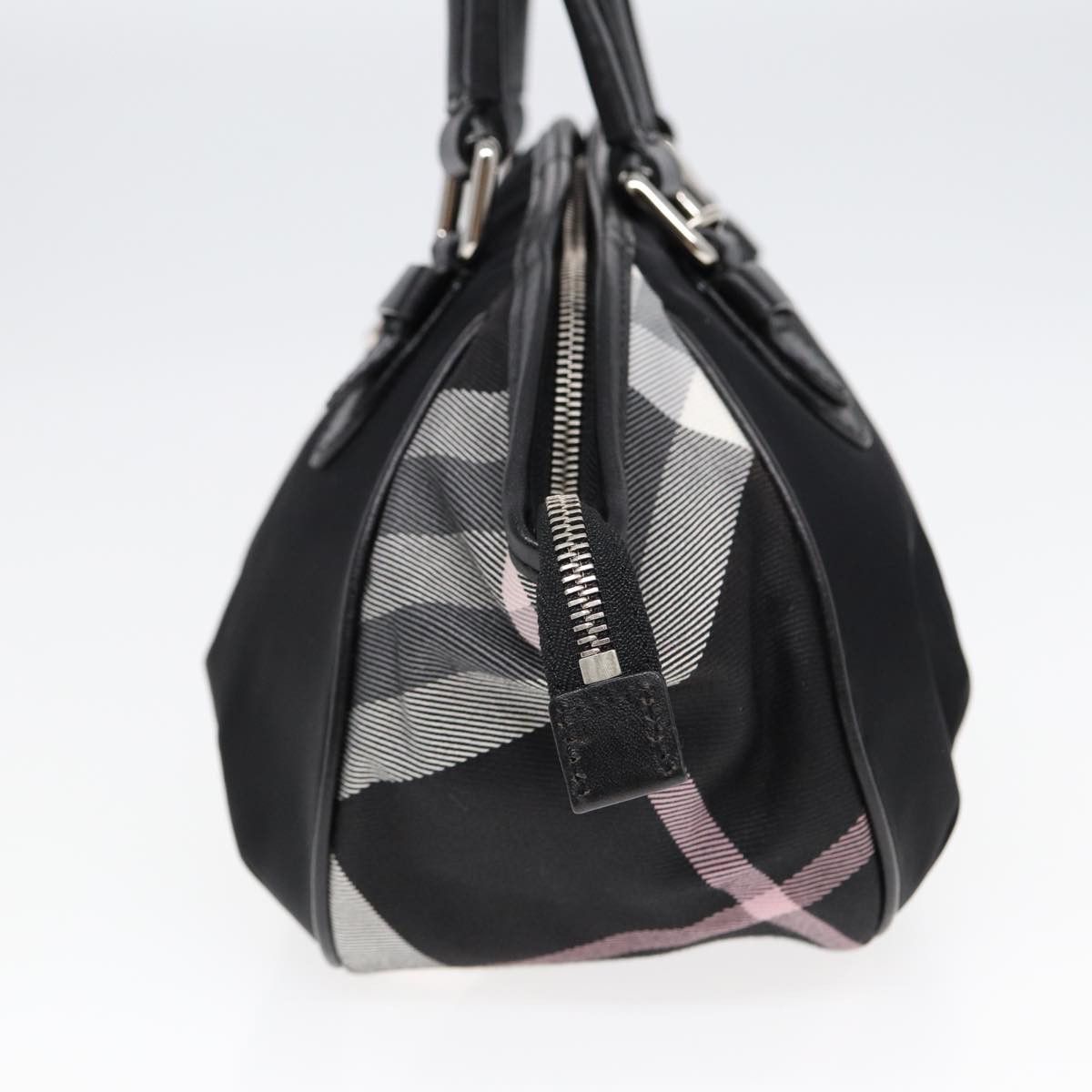 Burberry Nova Check Black Canvas Handbag (Pre-Owned) Size ONE SIZE - 12 Thumbnail