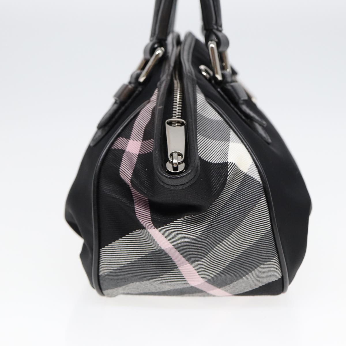 Burberry Nova Check Black Canvas Handbag (Pre-Owned) Size ONE SIZE - 11 Thumbnail