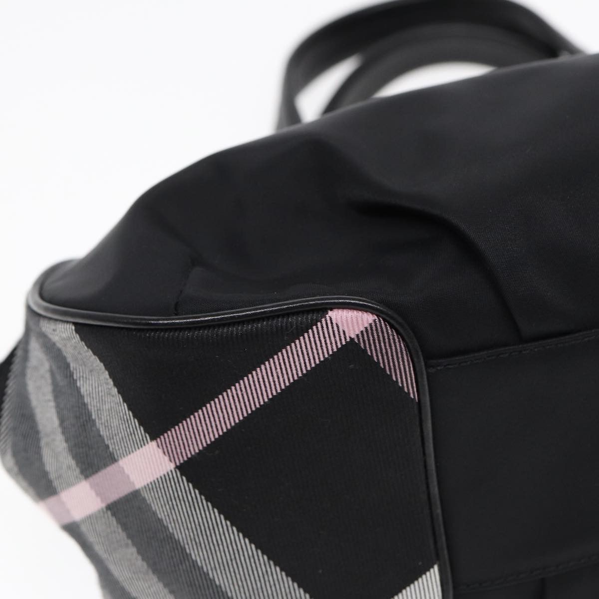 Burberry Nova Check Black Canvas Handbag (Pre-Owned) Size ONE SIZE - 15 Thumbnail