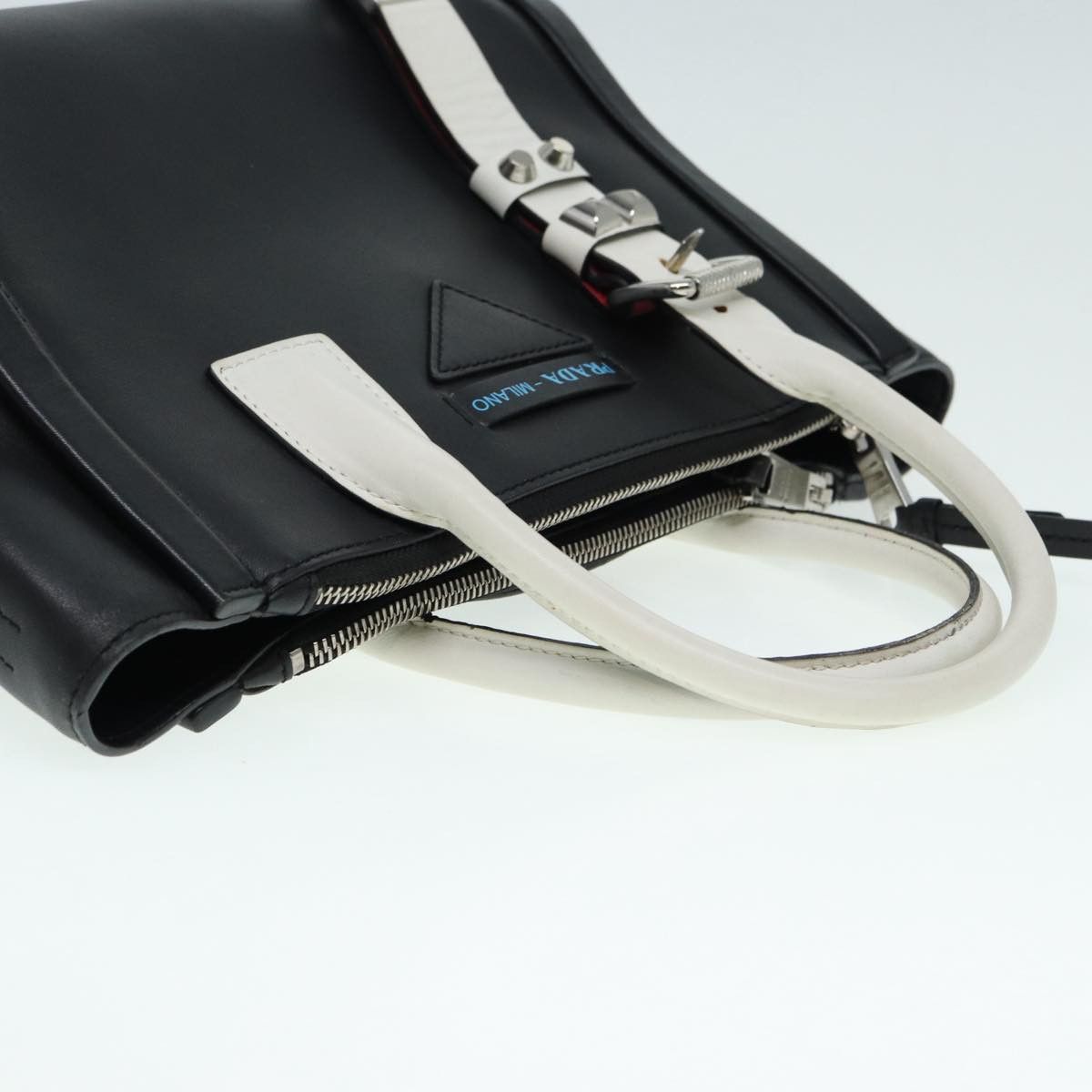 Prada Concept Black Leather Handbag (Pre-Owned) Size ONE SIZE - 4 Thumbnail