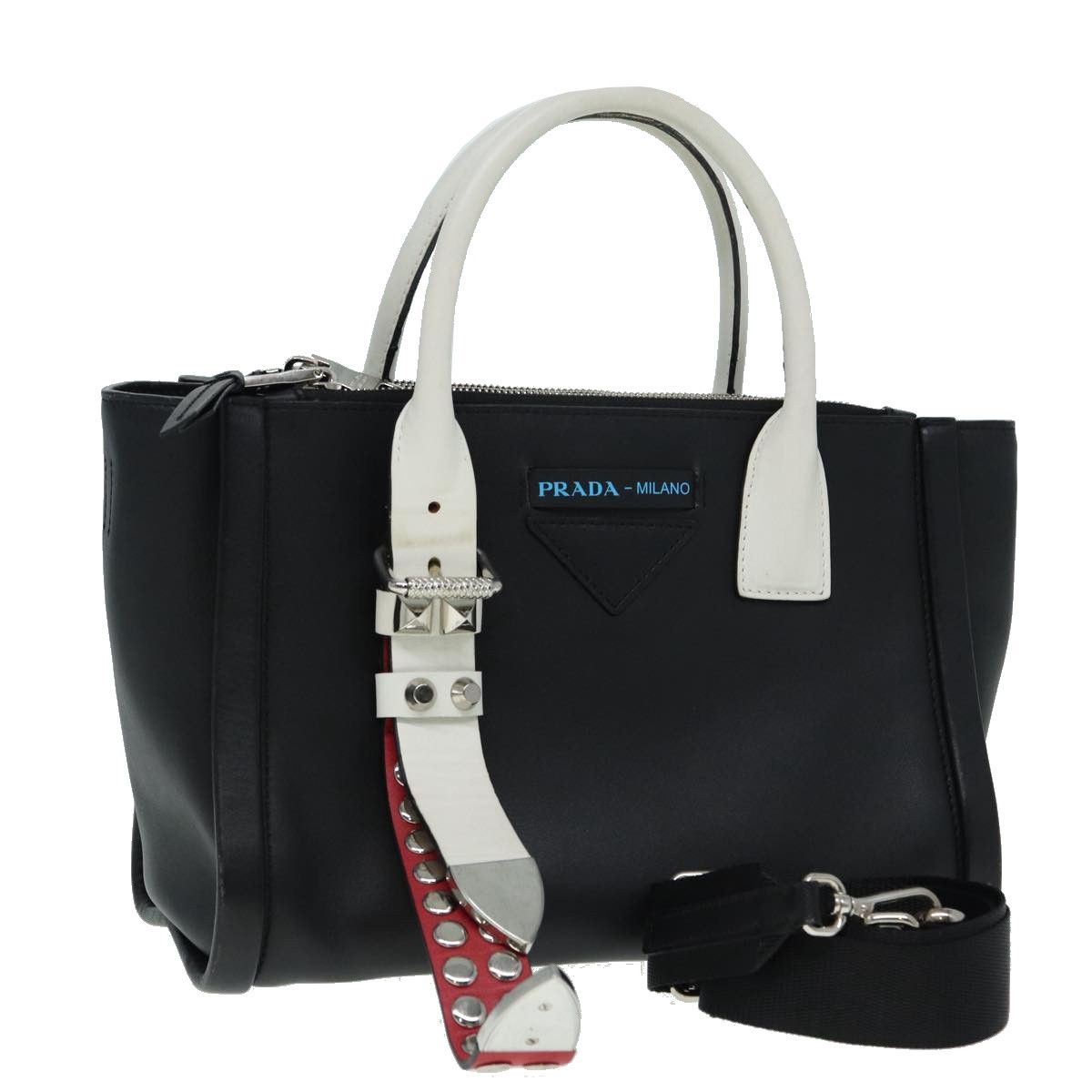 Prada Concept Black Leather Handbag (Pre-Owned) Size ONE SIZE - 20 Thumbnail