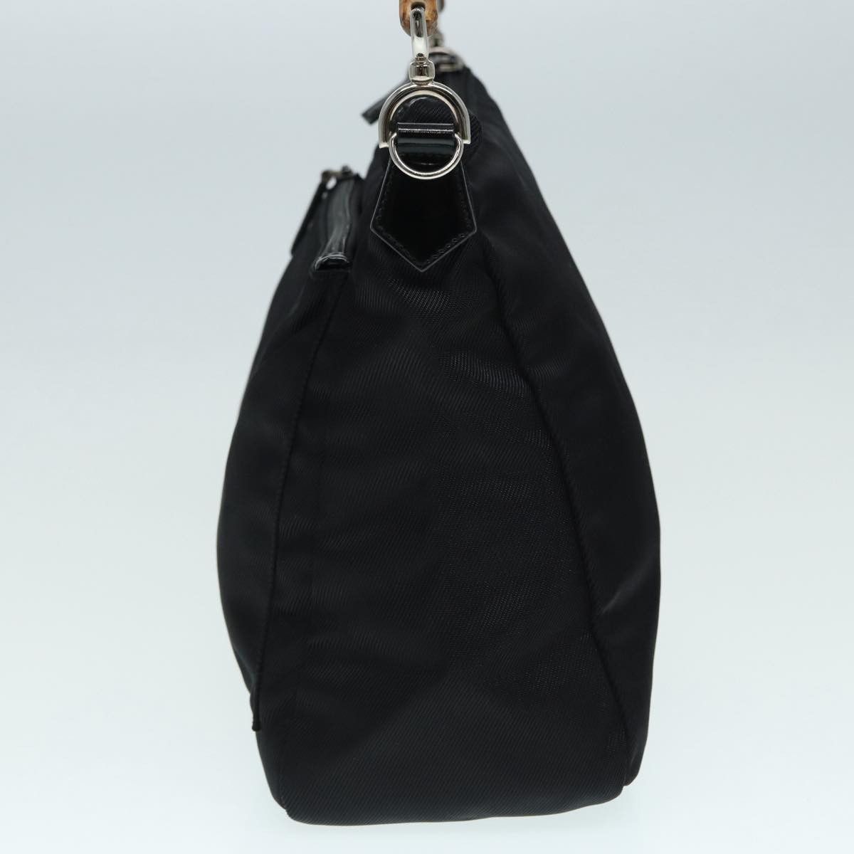 Gucci Bamboo Black Synthetic Handbag (Pre-Owned) Size ONE SIZE - 14 Thumbnail