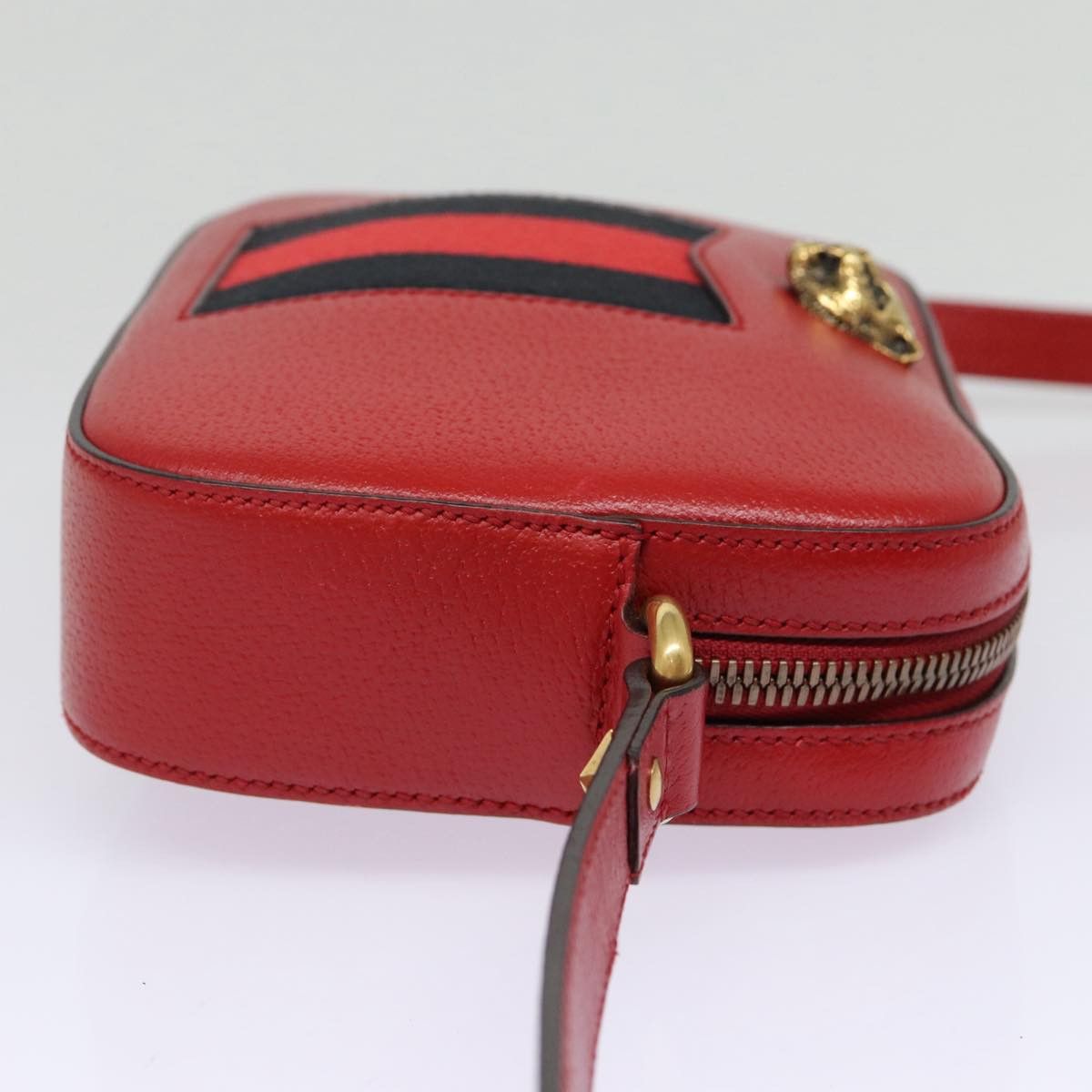 Gucci Animalier Red Leather Shoulder Bag (Pre-Owned) Size ONE SIZE - 19 Thumbnail