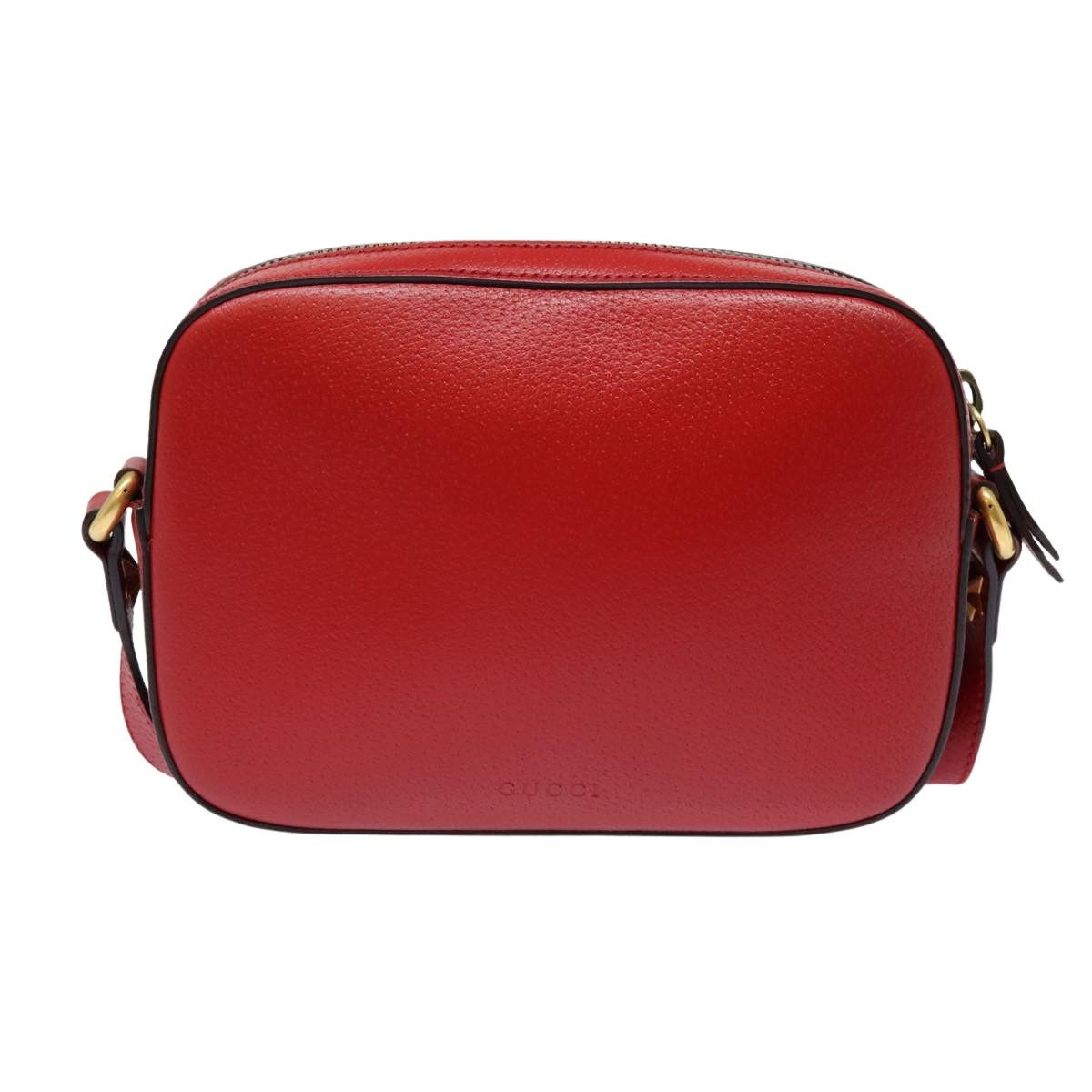 Gucci Animalier Red Leather Shoulder Bag (Pre-Owned) Size ONE SIZE - 2 Thumbnail