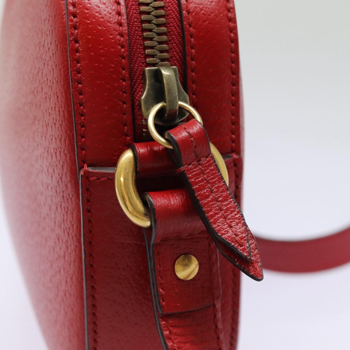 Gucci Animalier Red Leather Shoulder Bag (Pre-Owned) Size ONE SIZE - 7 Thumbnail