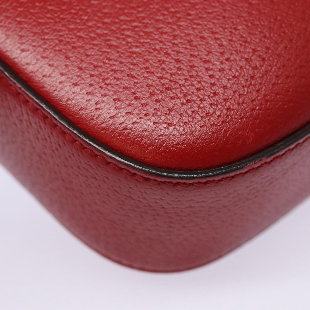 Gucci Animalier Red Leather Shoulder Bag (Pre-Owned) Size ONE SIZE - 16 Thumbnail