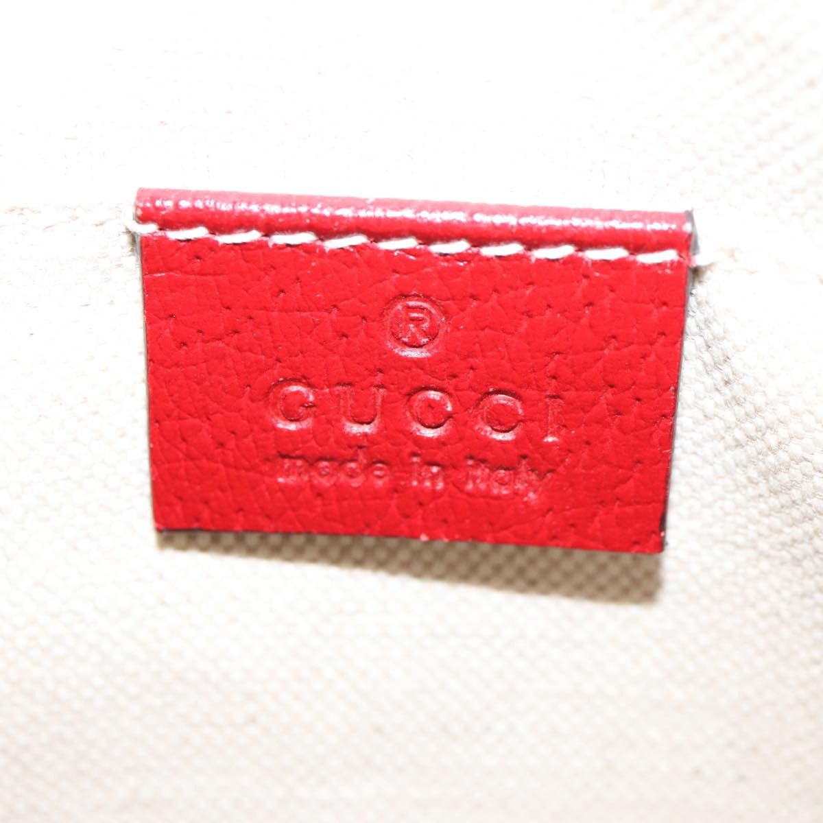 Gucci Animalier Red Leather Shoulder Bag (Pre-Owned) Size ONE SIZE - 9 Thumbnail