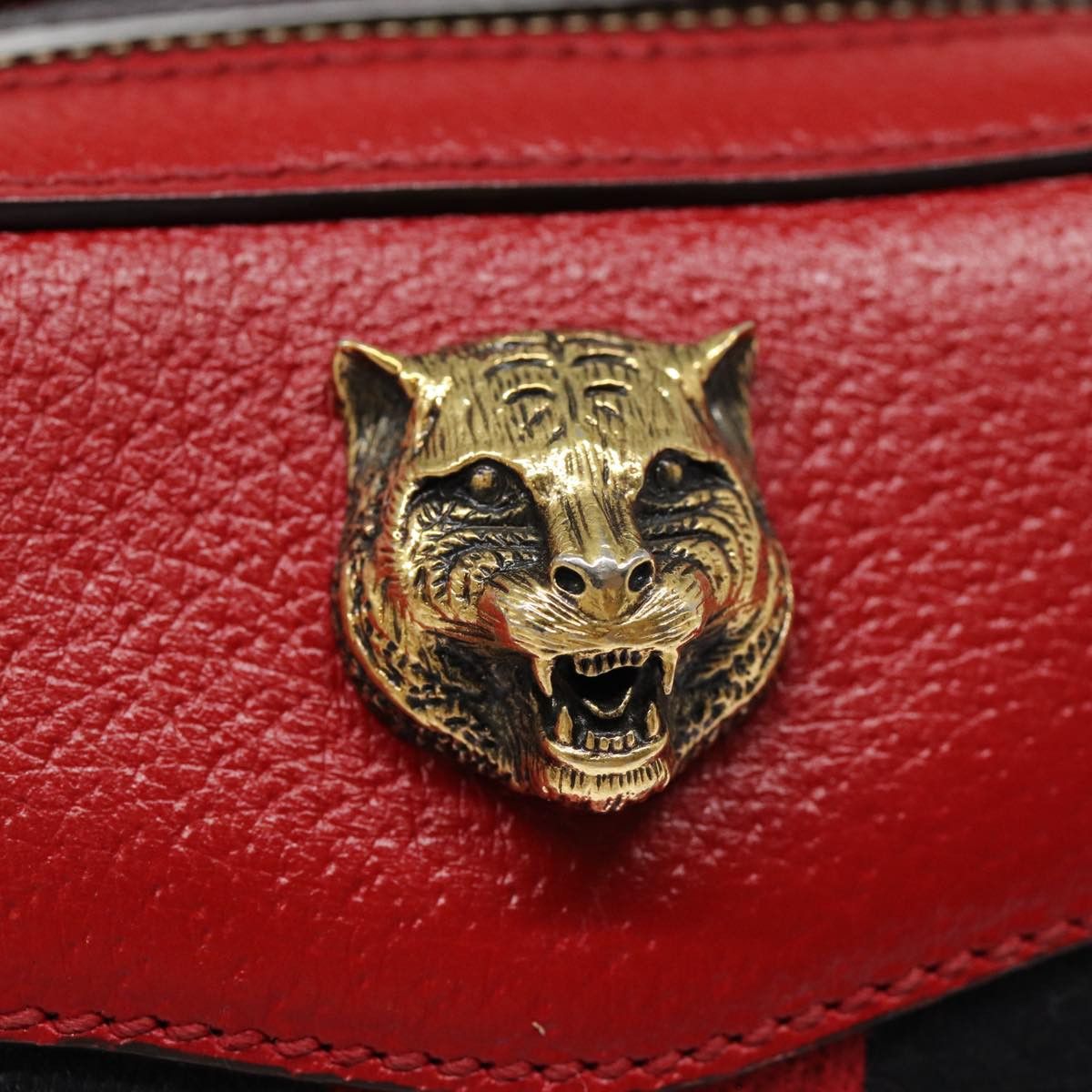 Gucci Animalier Red Leather Shoulder Bag (Pre-Owned) Size ONE SIZE - 6 Thumbnail