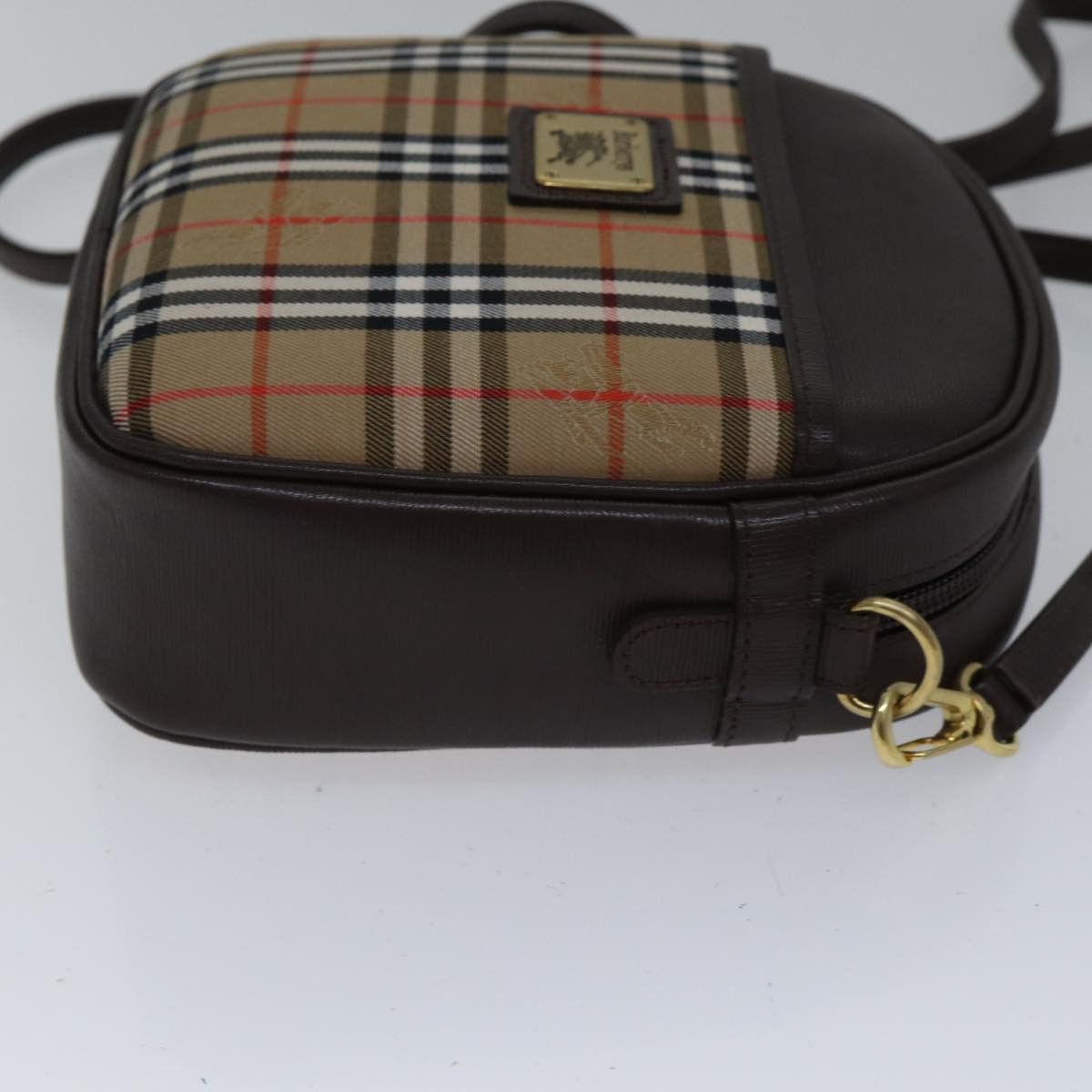 Burberry Nova Check Beige Canvas Shoulder Bag (Pre-Owned) Size ONE SIZE - 10 Thumbnail