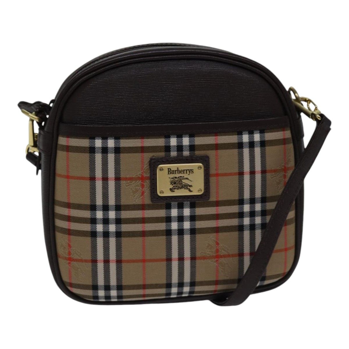 Burberry Nova Check Beige Canvas Shoulder Bag (Pre-Owned) Size ONE SIZE - 15 Thumbnail