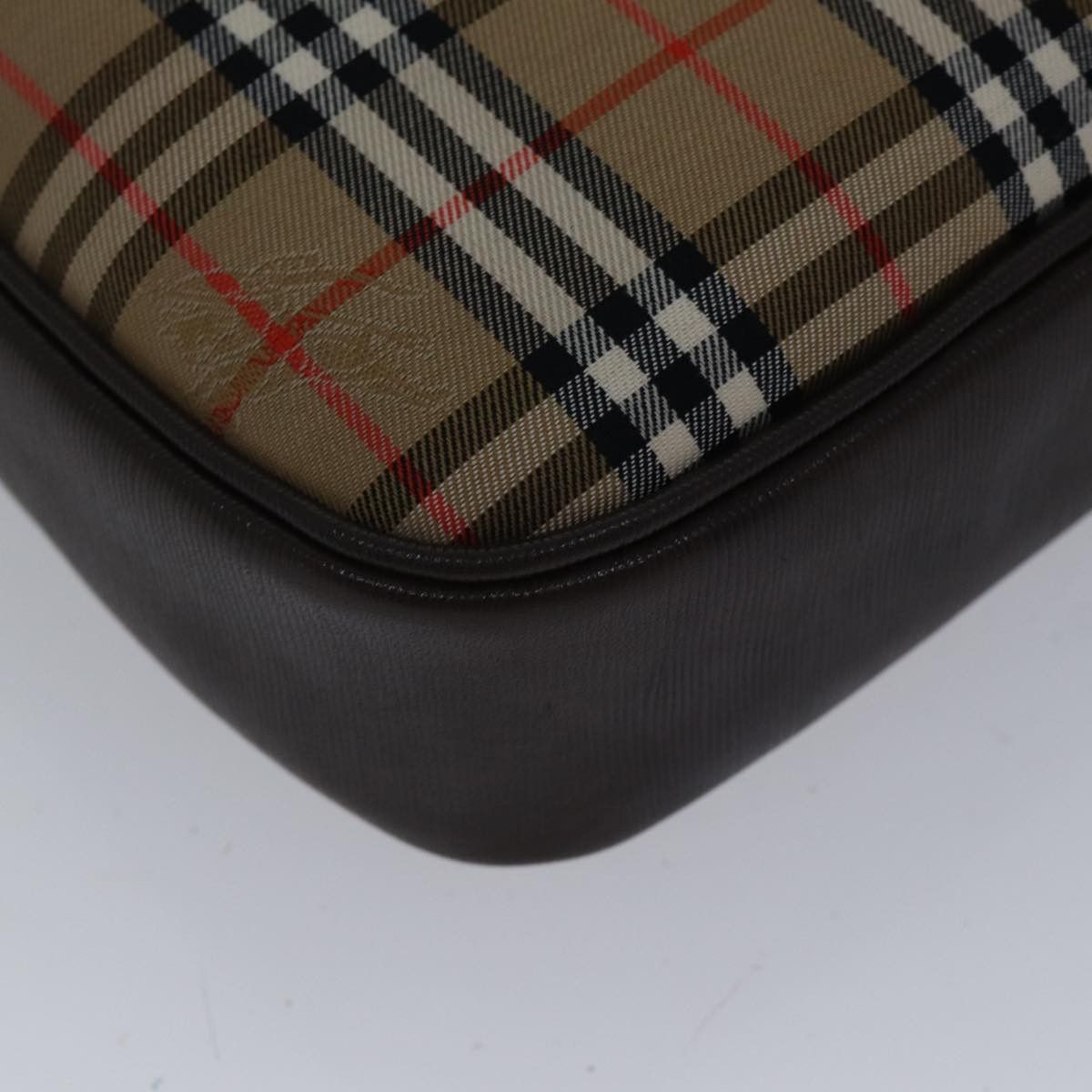 Burberry Nova Check Beige Canvas Shoulder Bag (Pre-Owned) Size ONE SIZE - 14 Thumbnail