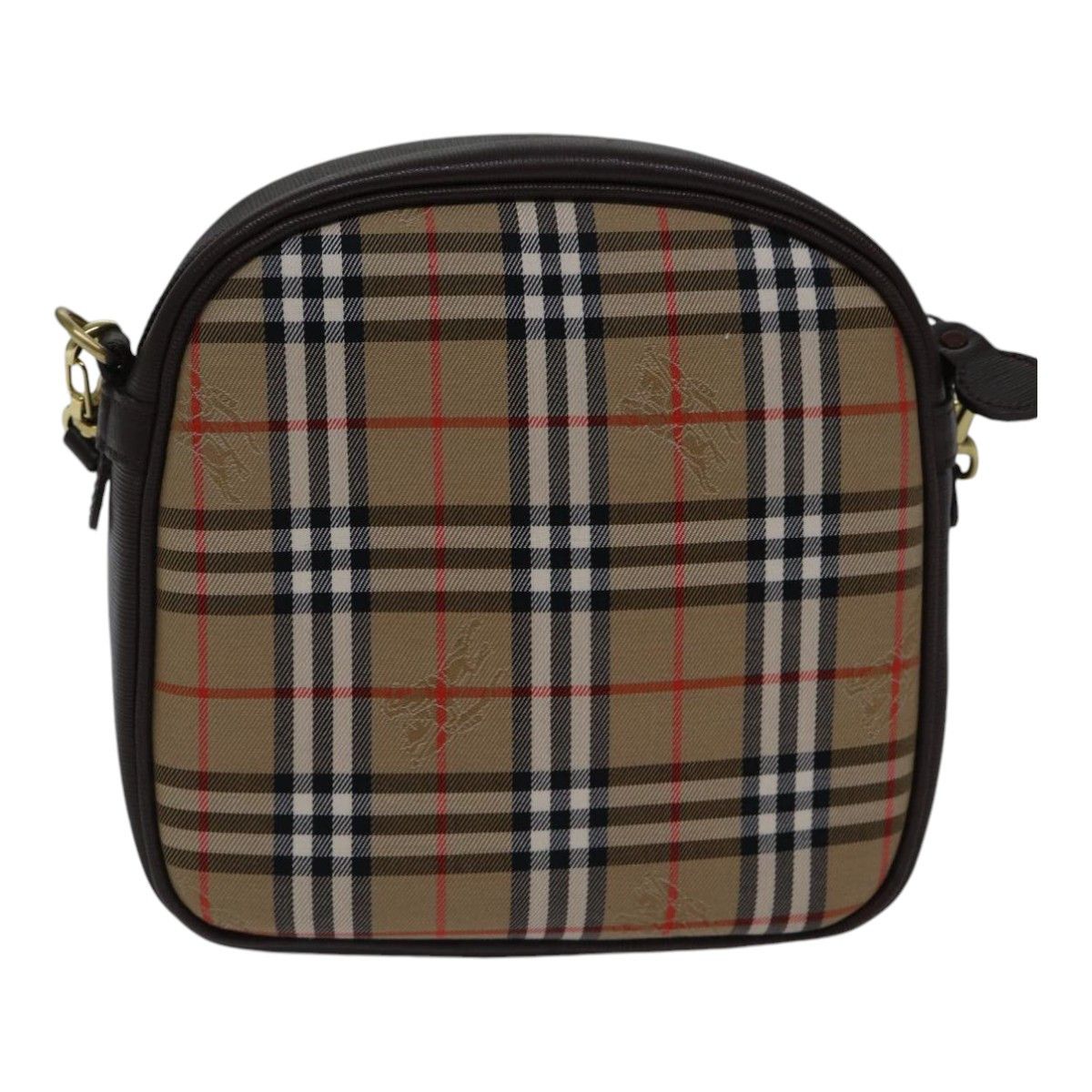 Burberry Nova Check Beige Canvas Shoulder Bag (Pre-Owned) Size ONE SIZE - 2 Thumbnail