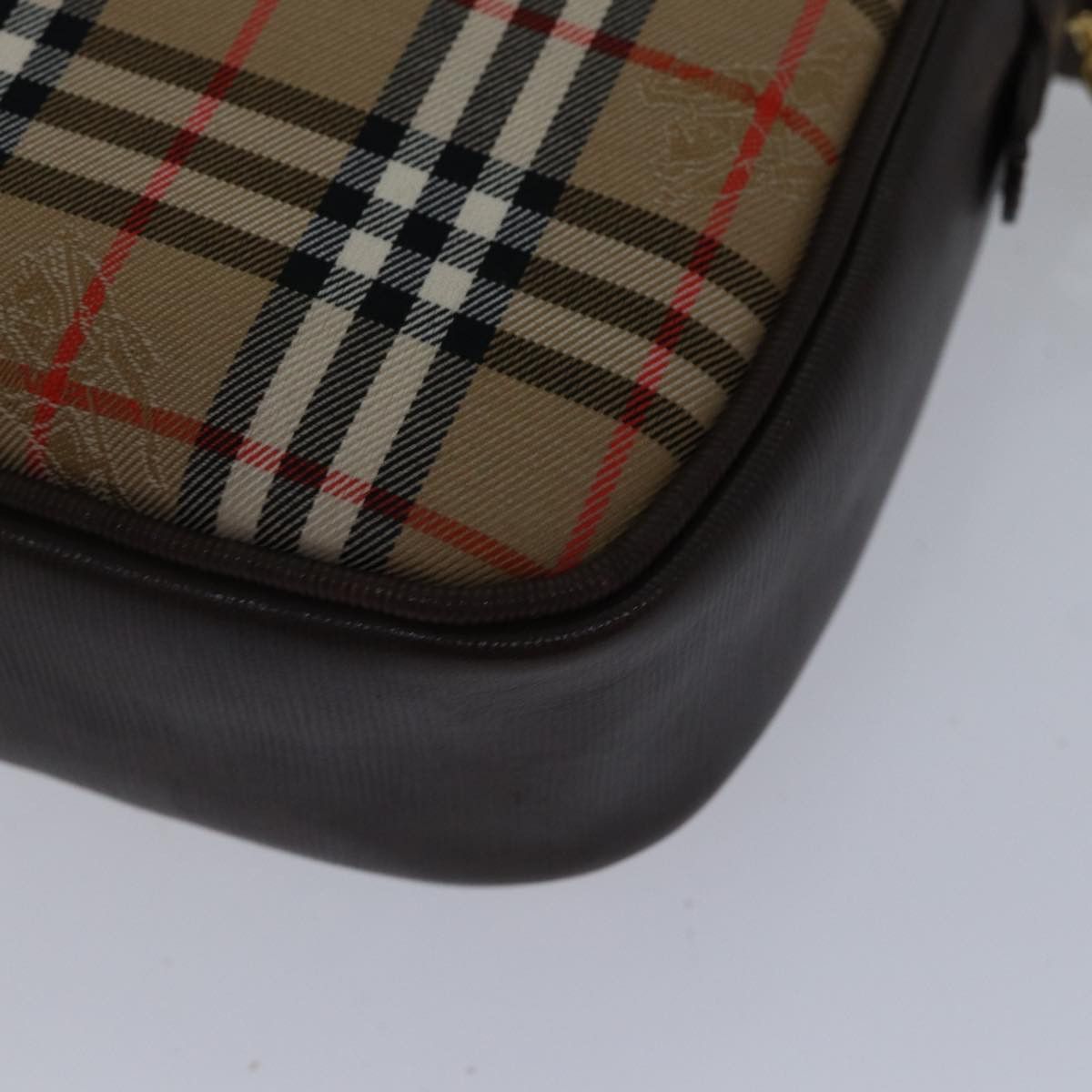 Burberry Nova Check Beige Canvas Shoulder Bag (Pre-Owned) Size ONE SIZE - 16 Thumbnail