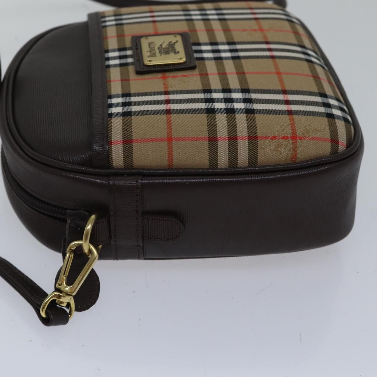 Burberry Nova Check Beige Canvas Shoulder Bag (Pre-Owned) Size ONE SIZE - 11 Thumbnail