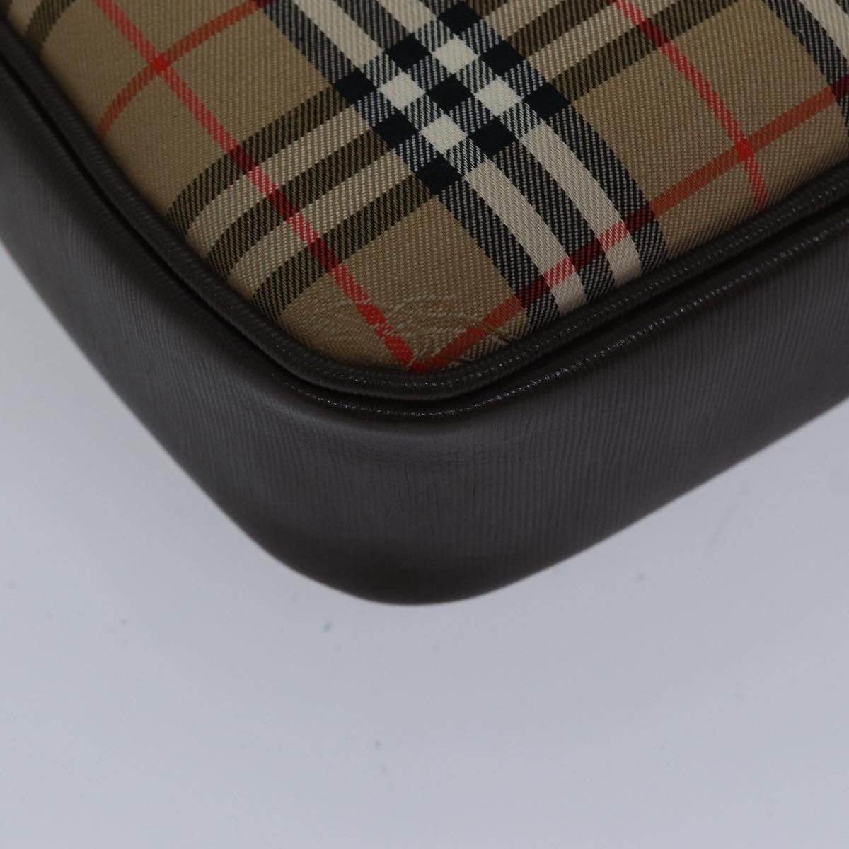Burberry Nova Check Beige Canvas Shoulder Bag (Pre-Owned) Size ONE SIZE - 6 Thumbnail