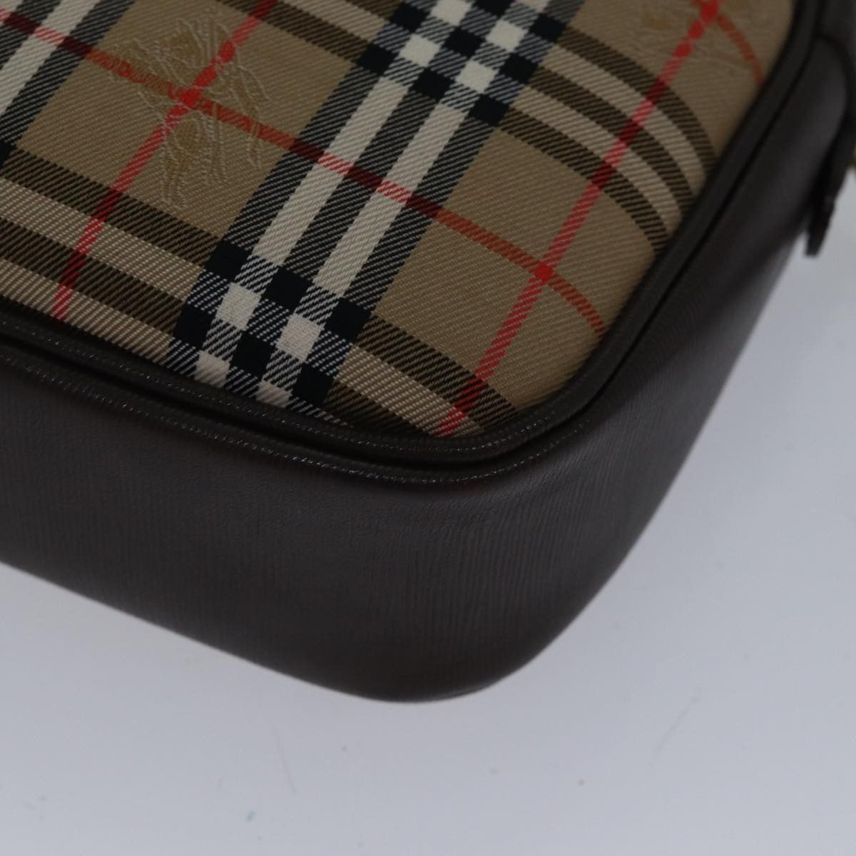 Burberry Nova Check Beige Canvas Shoulder Bag (Pre-Owned) Size ONE SIZE - 13 Thumbnail