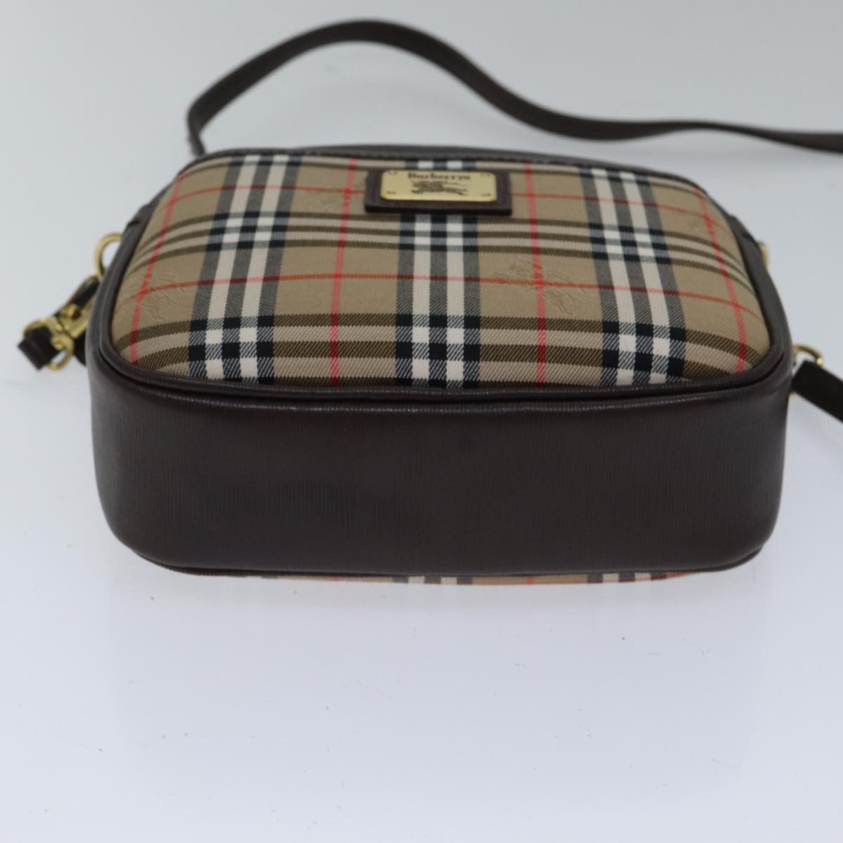 Burberry Nova Check Beige Canvas Shoulder Bag (Pre-Owned) Size ONE SIZE - 3 Thumbnail