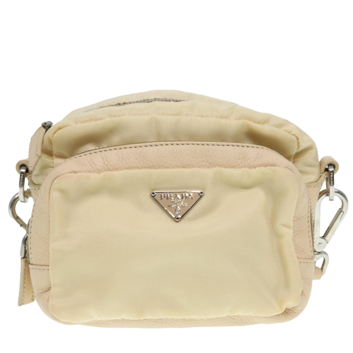 Prada Tessuto Beige Synthetic Clutch Bag (Pre-Owned) Size ONE SIZE - 14 Thumbnail