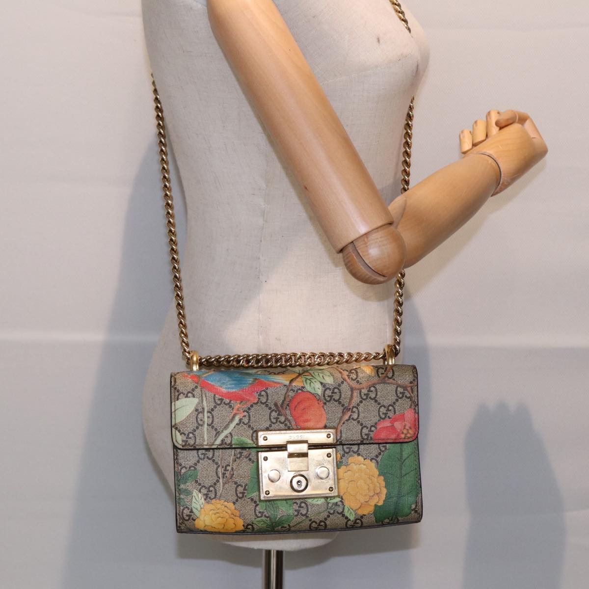 Gucci Padlock Beige Canvas Shoulder Bag (Pre-Owned) Size ONE SIZE - 7 Thumbnail