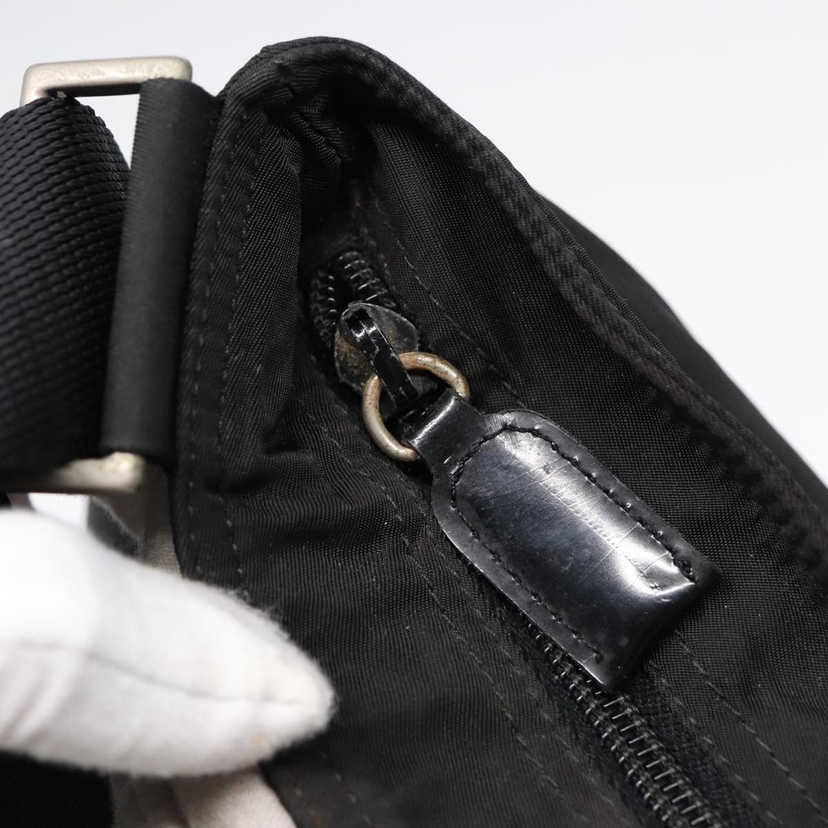 Prada Tessuto Black Synthetic Shoulder Bag (Pre-Owned) Size ONE SIZE - 18 Thumbnail