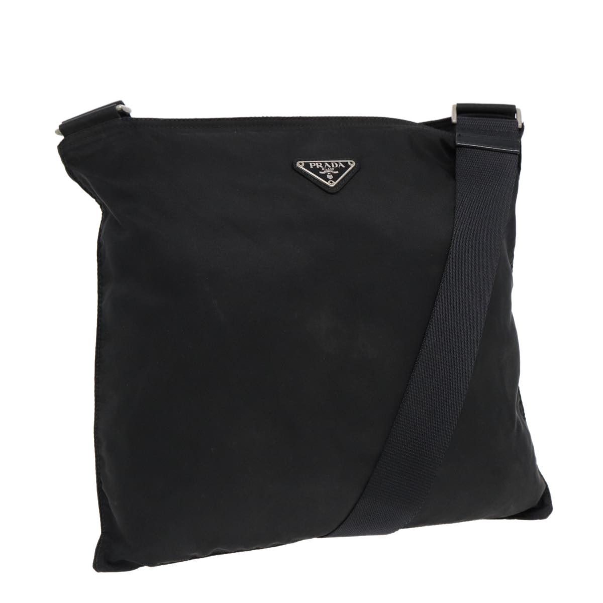 Prada Tessuto Black Synthetic Shoulder Bag (Pre-Owned) Size ONE SIZE - 16 Thumbnail