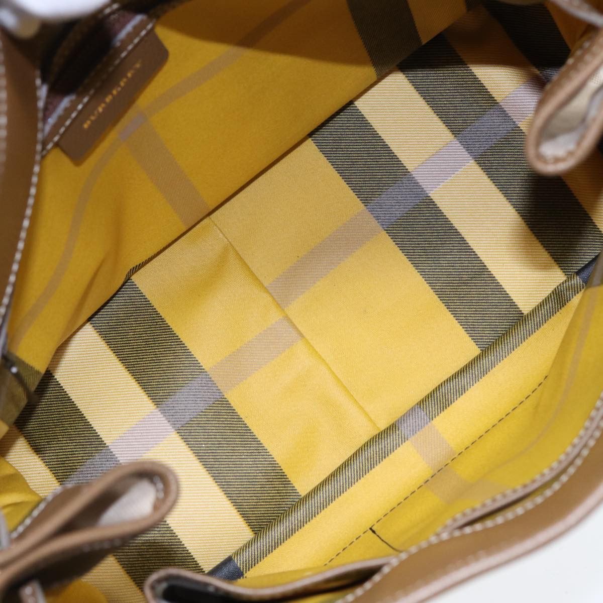 Burberry Beige Canvas Handbag (Pre-Owned) Size ONE SIZE - 6 Thumbnail