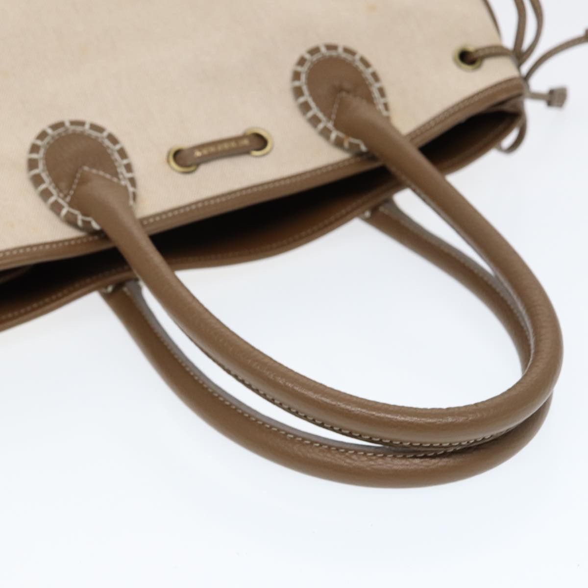 Burberry Beige Canvas Handbag (Pre-Owned) Size ONE SIZE - 4 Thumbnail