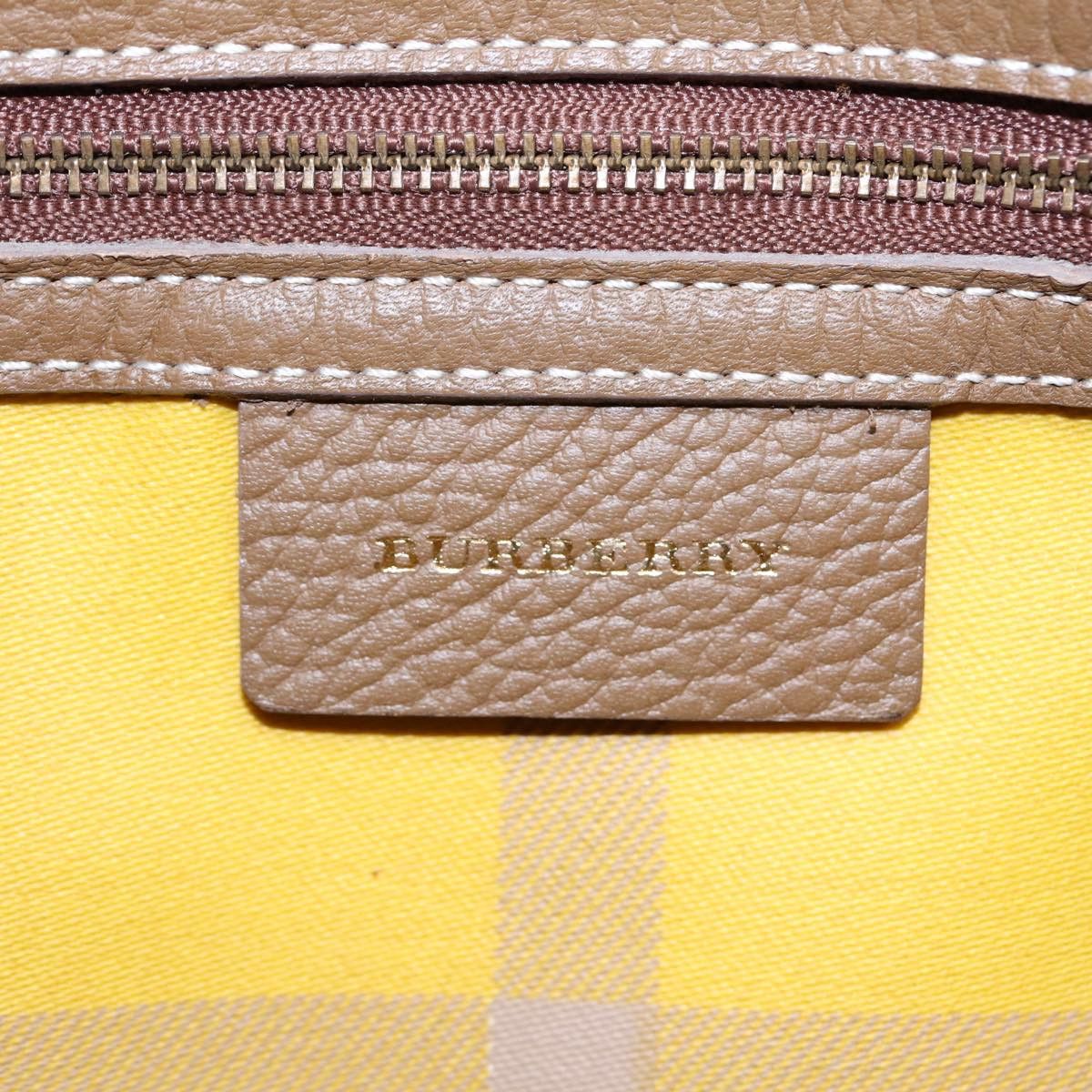 Burberry Beige Canvas Handbag (Pre-Owned) Size ONE SIZE - 7 Thumbnail