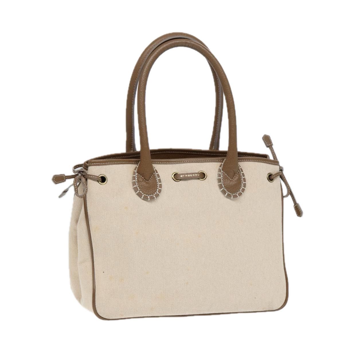 Burberry Beige Canvas Handbag (Pre-Owned) Size ONE SIZE - 15 Thumbnail