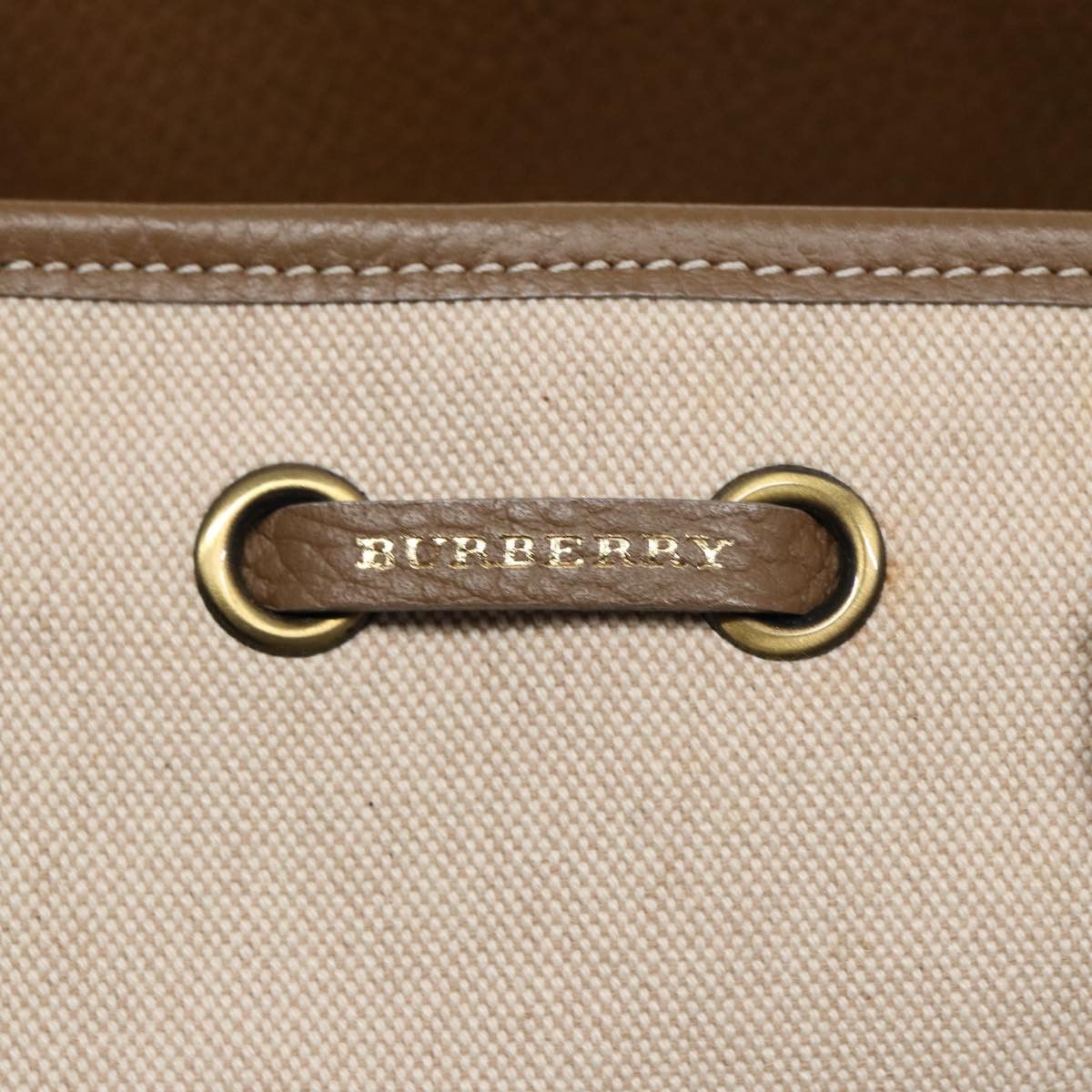 Burberry Beige Canvas Handbag (Pre-Owned) Size ONE SIZE - 18 Thumbnail