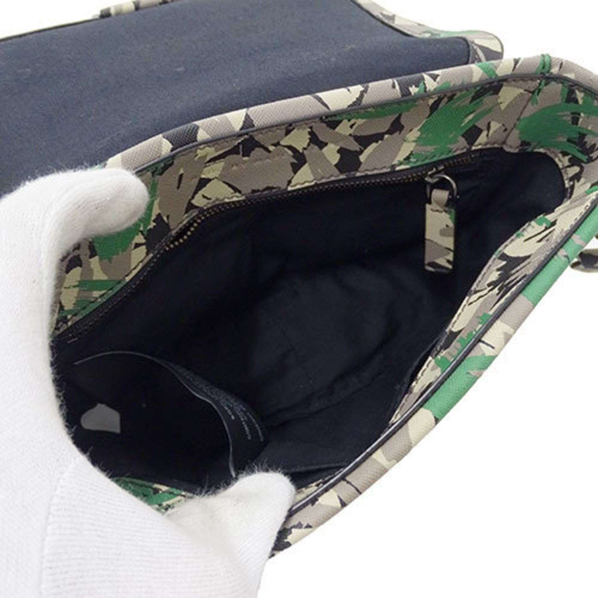 Marc by Marc Jacobs Marc by Marc Jacobs Marc by Jacobs Women's Shoulder Bag Grey Green Camouflage Size ONE SIZE - 10 Thumbnail