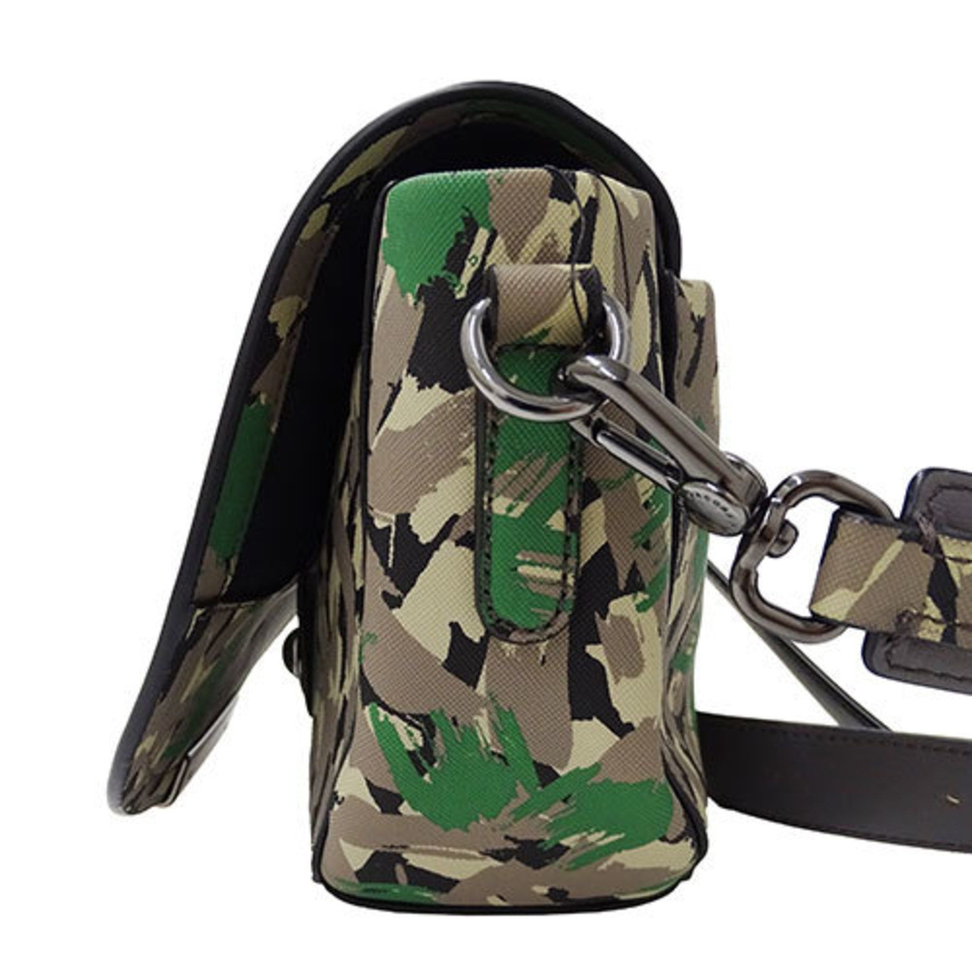 Marc by Marc Jacobs Marc by Marc Jacobs Marc by Jacobs Women's Shoulder Bag Grey Green Camouflage Size ONE SIZE - 5 Thumbnail